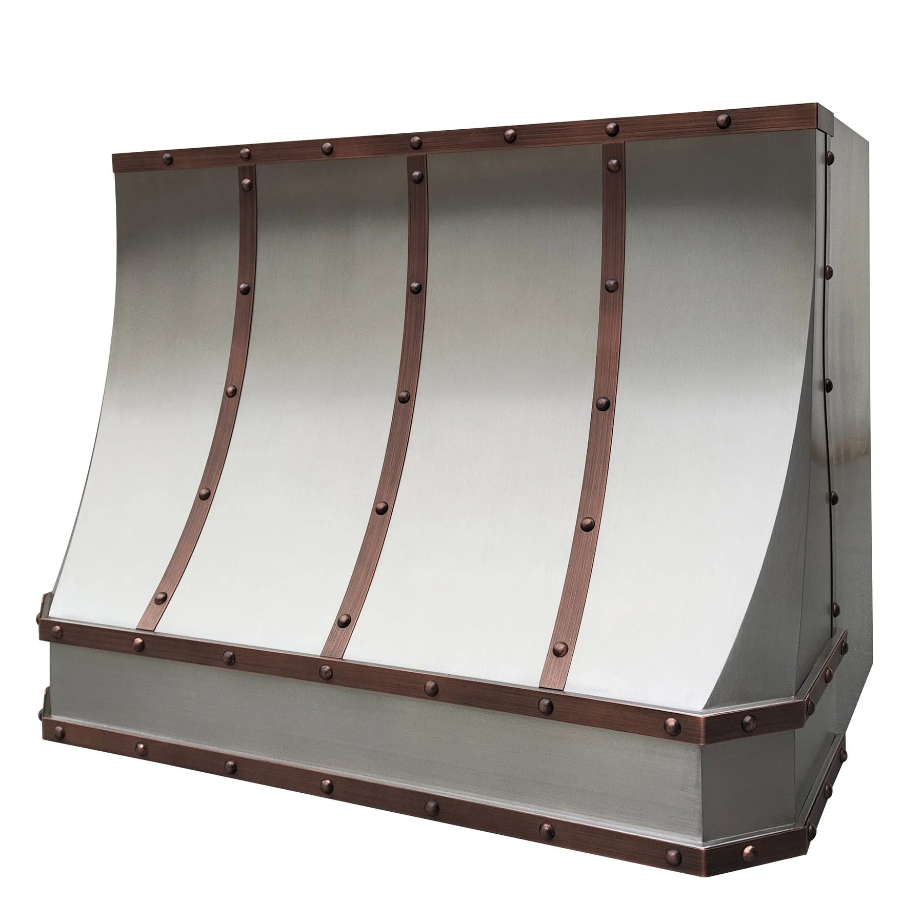 Fobest Stainless Steel Custom Vent Hood with Copper Accent FSS-237-Stainless Steel Range Hood-Fobest