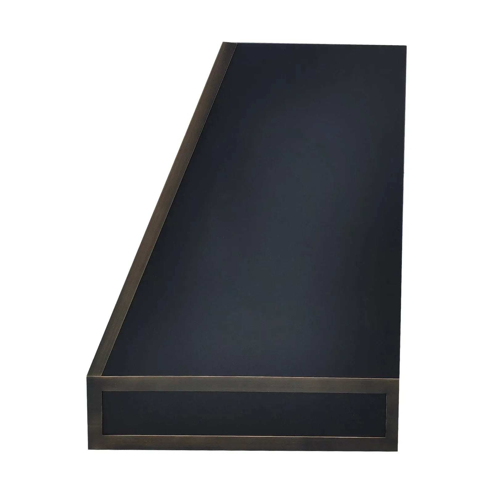 Fobest Stainless Steel Range Hood Black Finish with Antique Brass Straps FSS-322-Stainless Steel Range Hood-Fobest