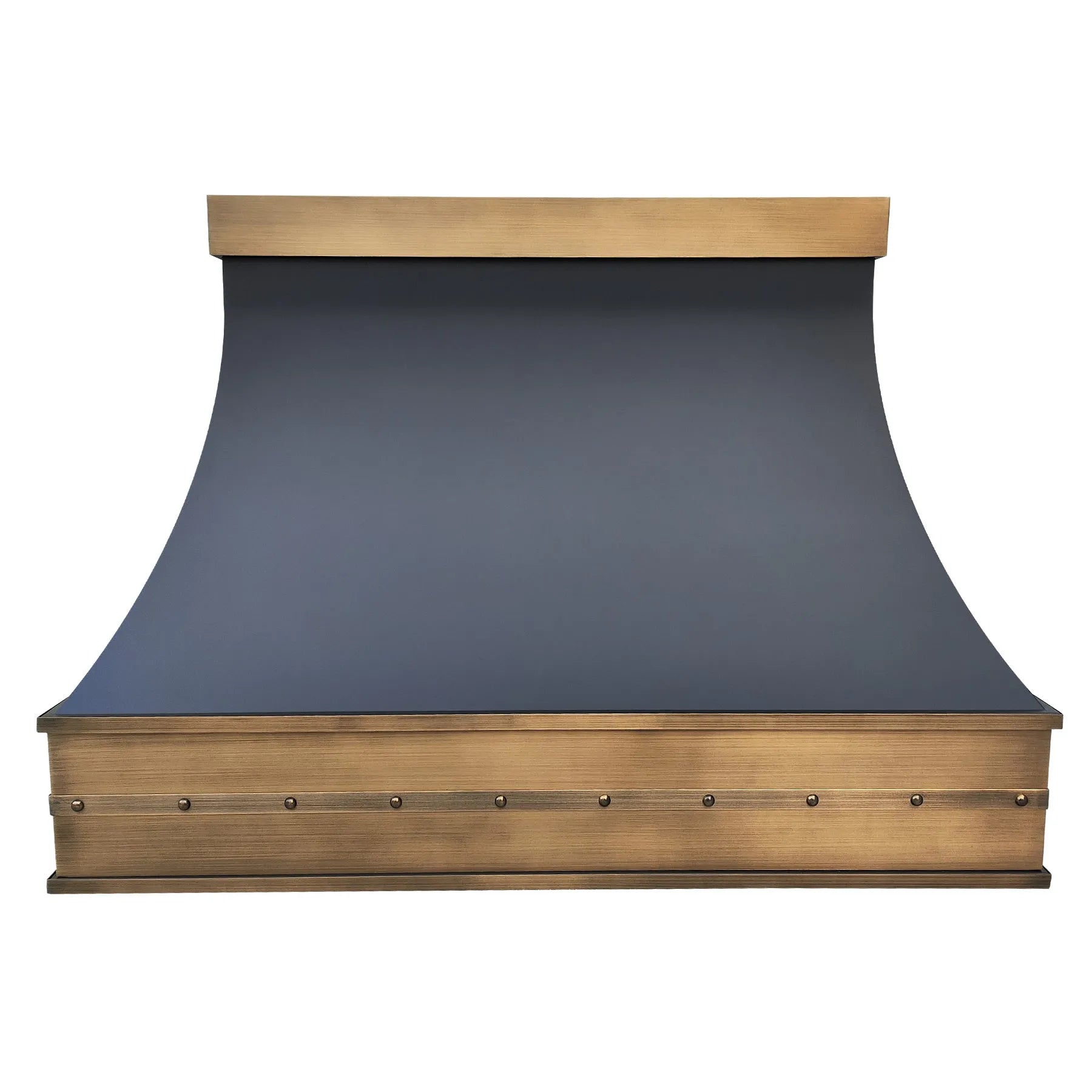 Fobest Stainless Steel Range Hood with Aged Brass Accent FSS-293-Stainless Steel Range Hood-Fobest