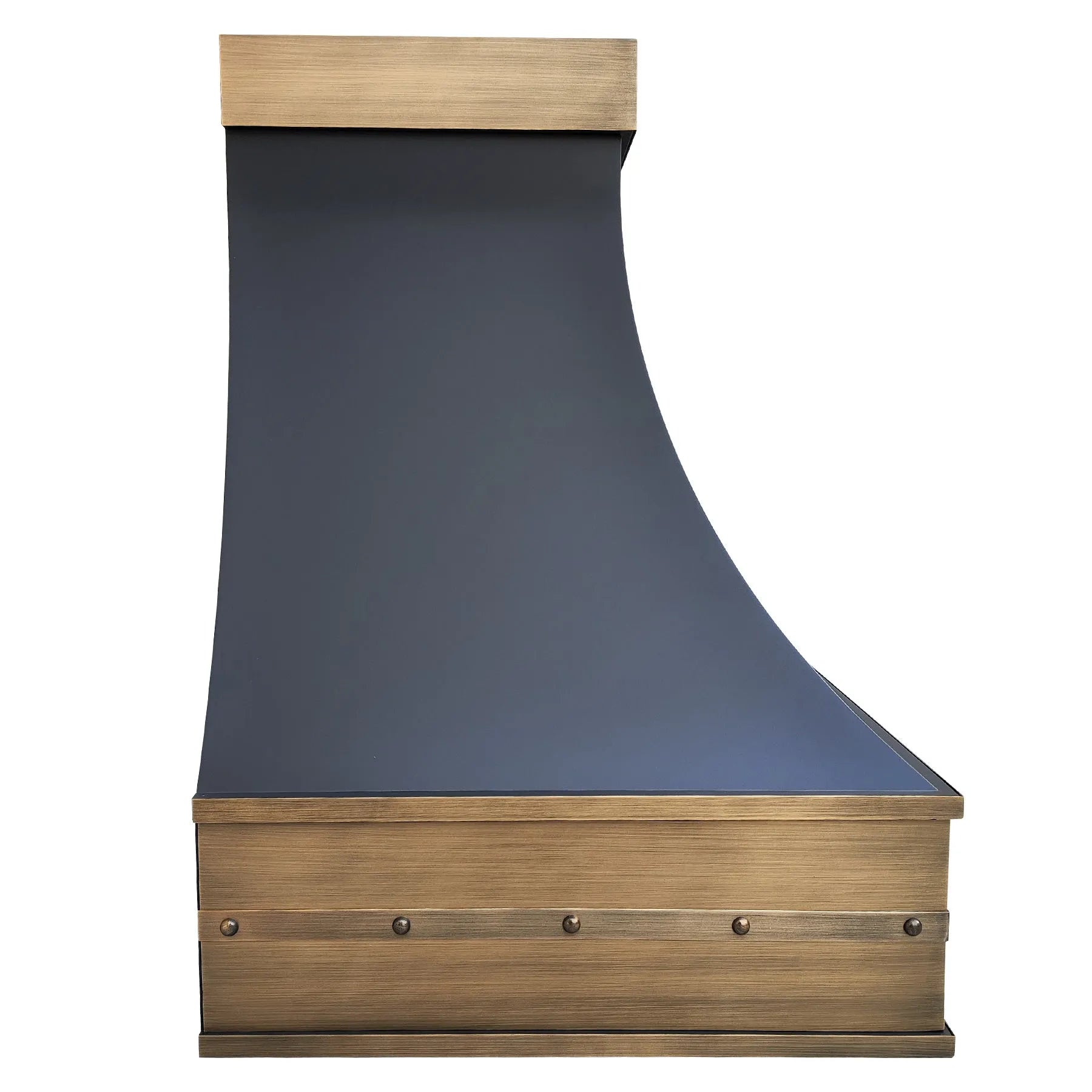 Fobest Stainless Steel Range Hood with Aged Brass Accent FSS-293-Stainless Steel Range Hood-Fobest