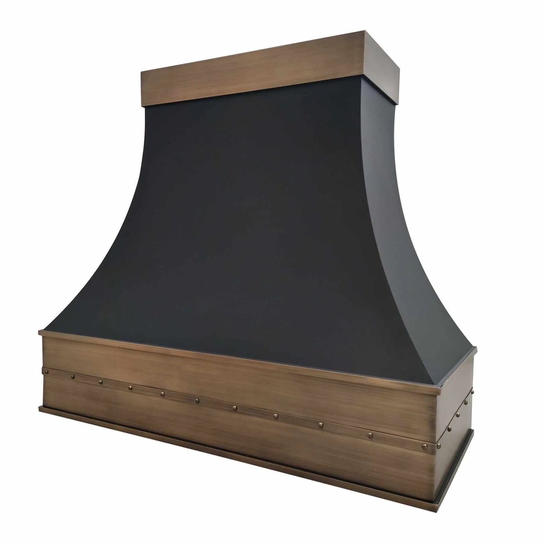 Fobest Stainless Steel Range Hood with Aged Brass Accent FSS-293-Stainless Steel Range Hood-Fobest