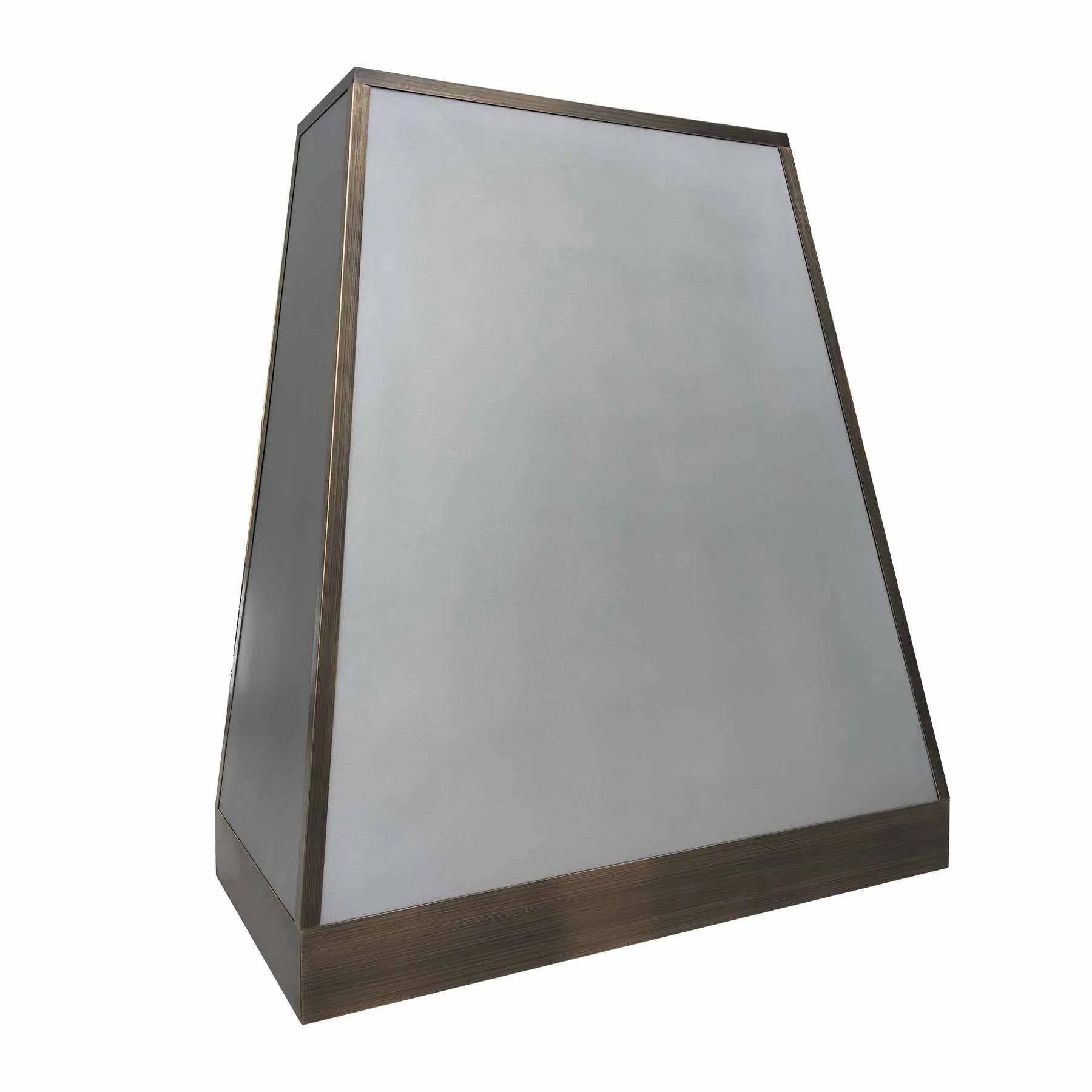 Fobest Stainless Steel Range Hood with Aged Brass Trims FSS-266-Stainless Steel Range Hood-Fobest