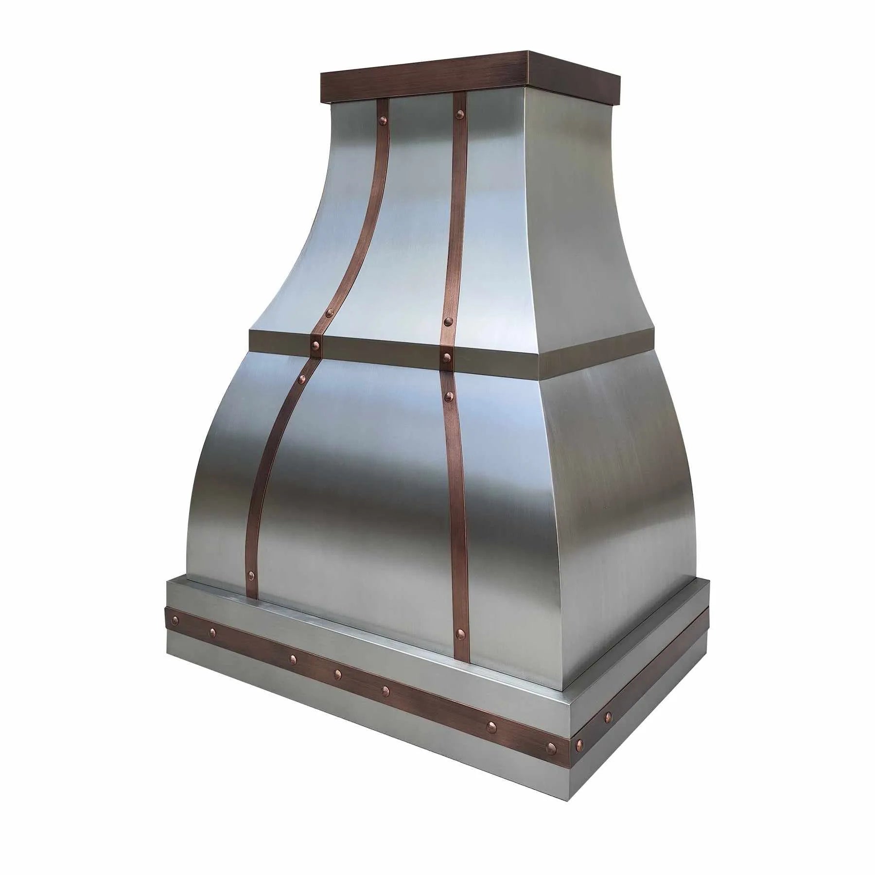 Fobest Stainless Steel Range Hood with Antique Straps FSS-292-Stainless Steel Range Hood-Fobest