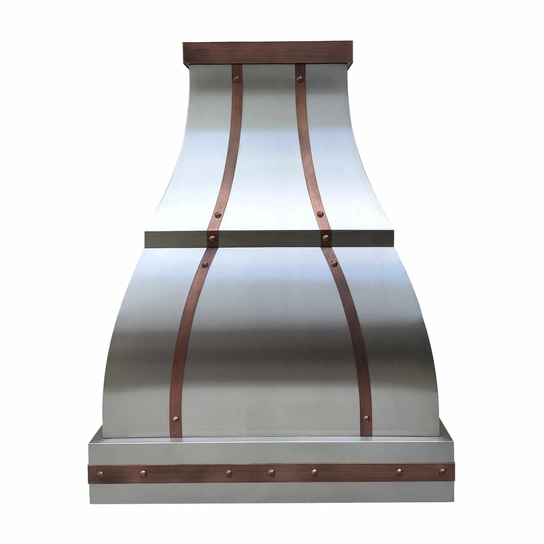 Fobest Stainless Steel Range Hood with Antique Straps FSS-292-Stainless Steel Range Hood-Fobest