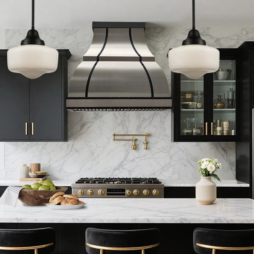 Fobest Stainless Steel Range Hood with Black Accent FSS-277-Stainless Steel Range Hood-Fobest