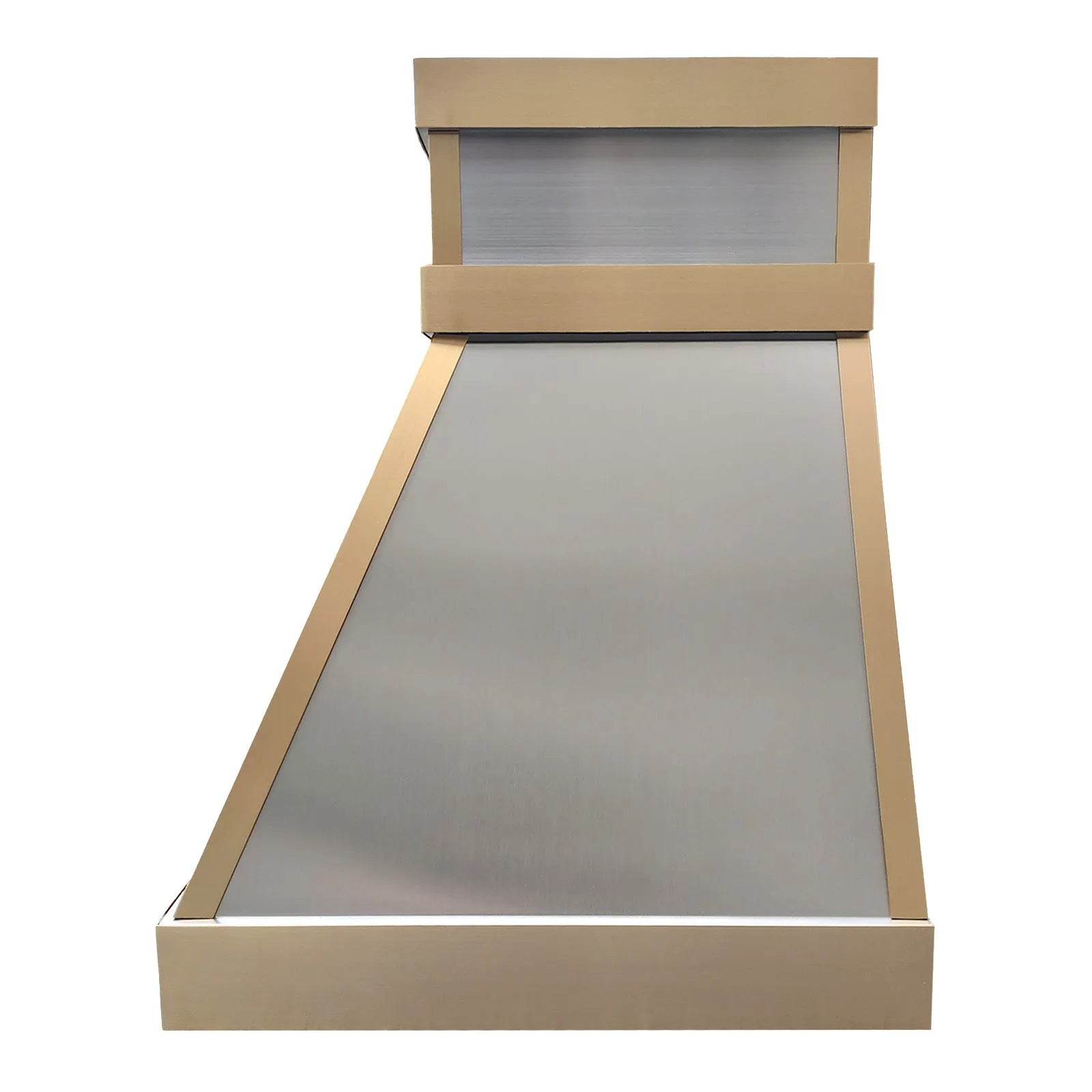 Fobest Stainless Steel Range Hood with Bold Brass Framing FSS-402-Stainless Steel Range Hood-Fobest