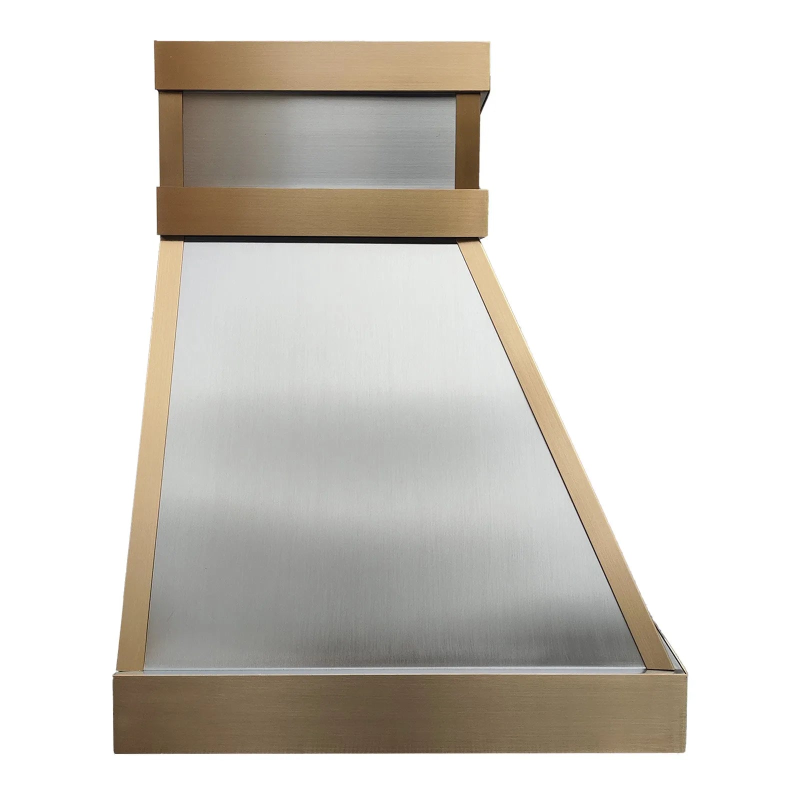 Fobest Stainless Steel Range Hood with Bold Brass Framing FSS-402-Stainless Steel Range Hood-Fobest