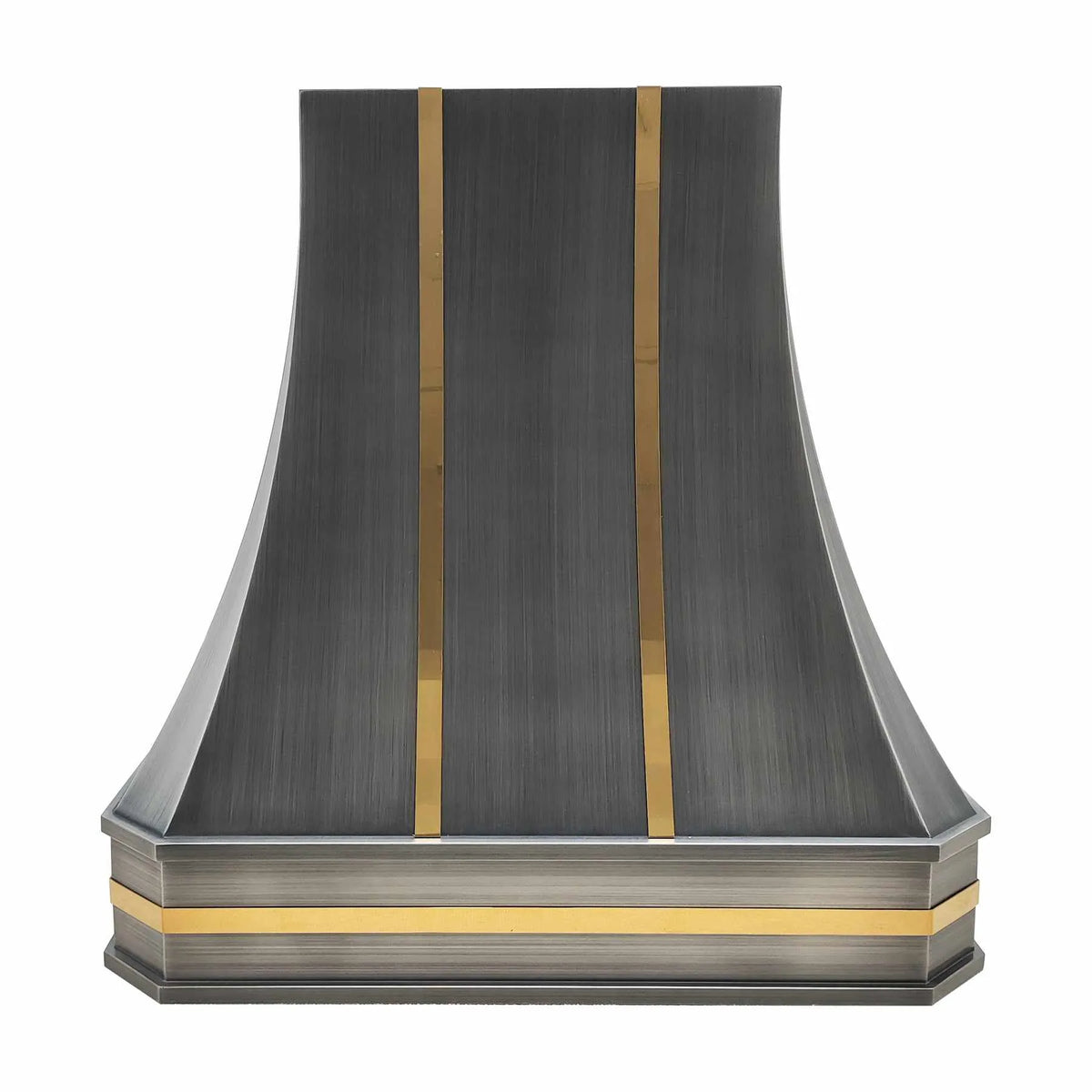 Fobest Stainless Steel Range Hood with Brass Bands FSS-260-Stainless Steel Range Hood-Fobest
