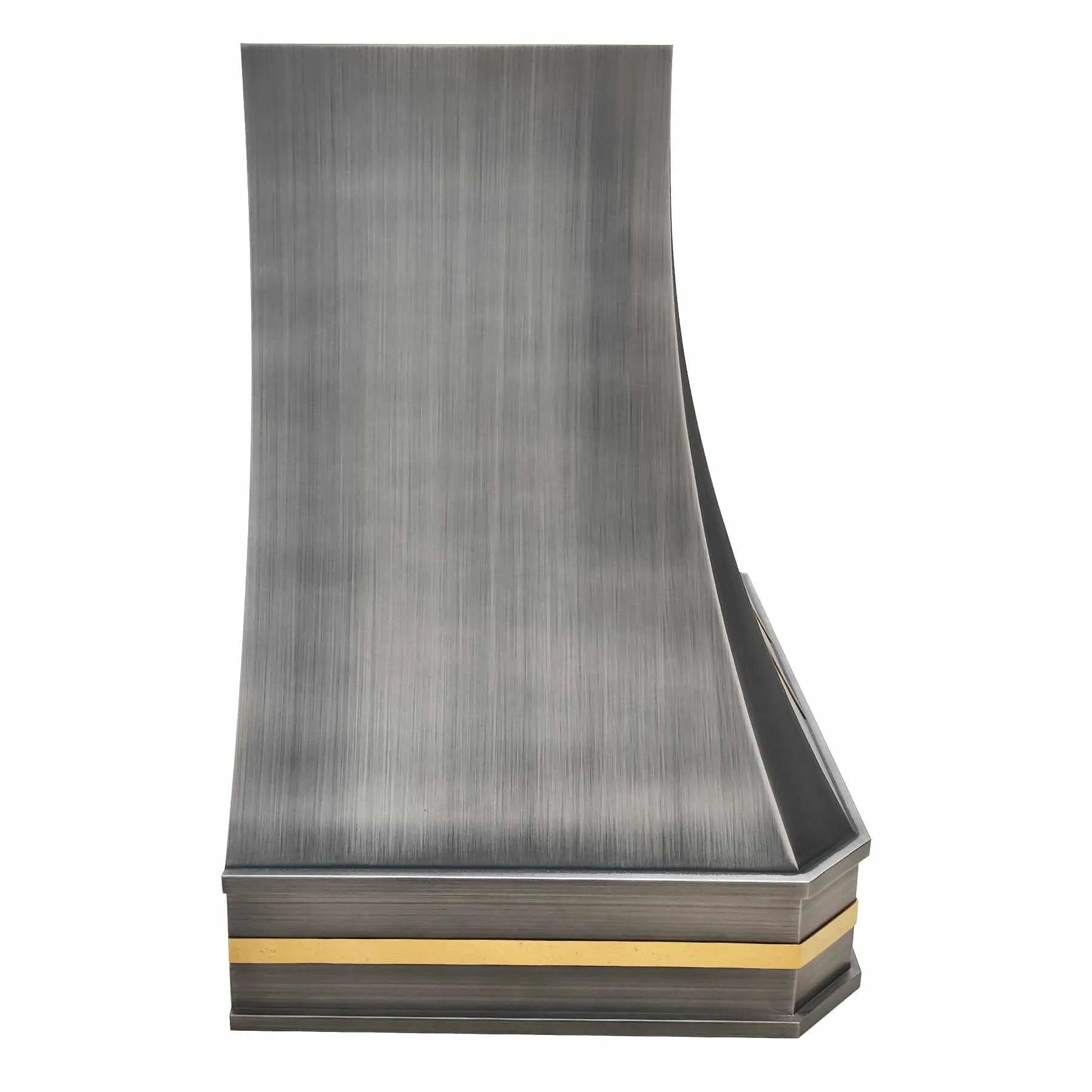 Fobest Stainless Steel Range Hood with Brass Bands FSS-260-Stainless Steel Range Hood-Fobest