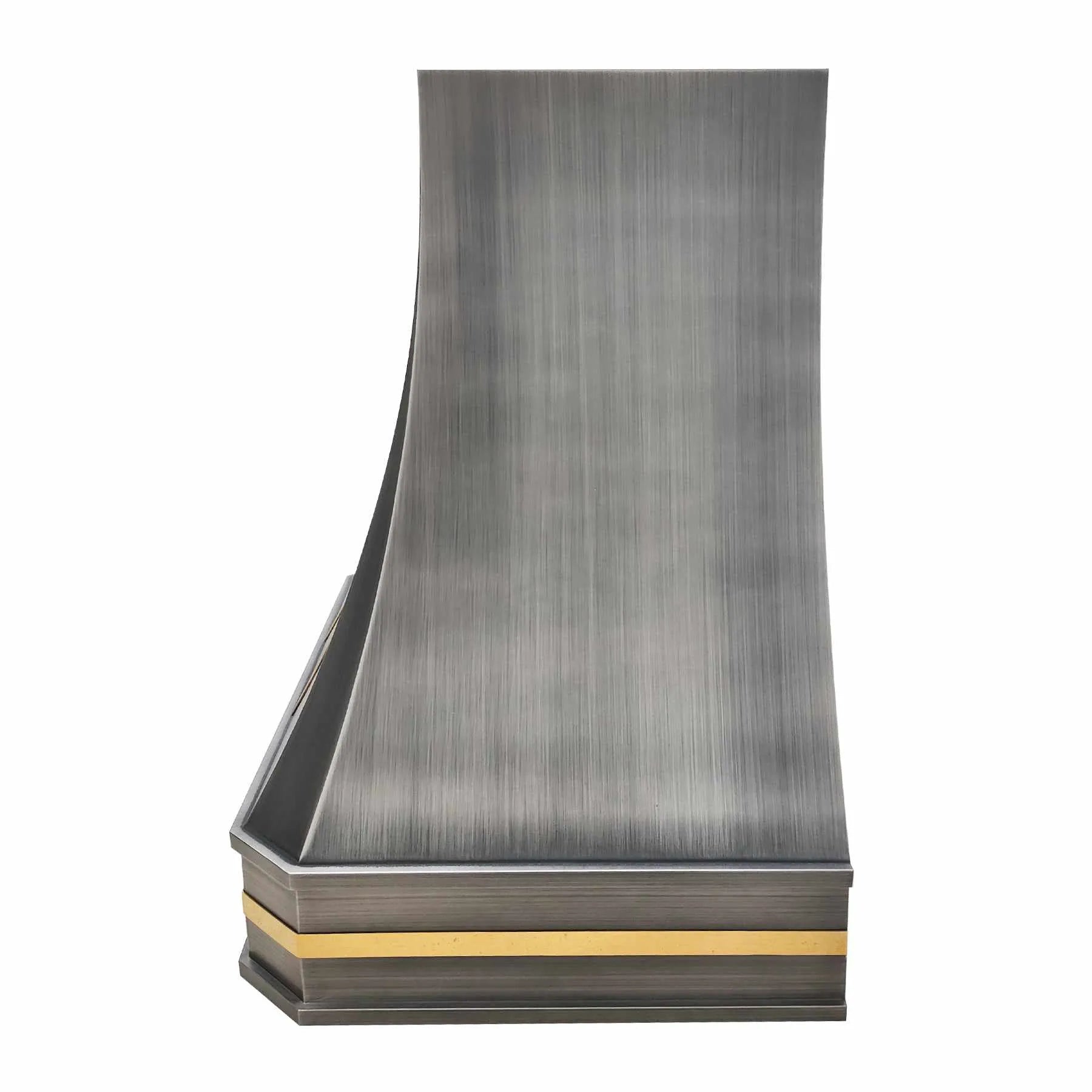 Fobest Stainless Steel Range Hood with Brass Bands FSS-260-Stainless Steel Range Hood-Fobest