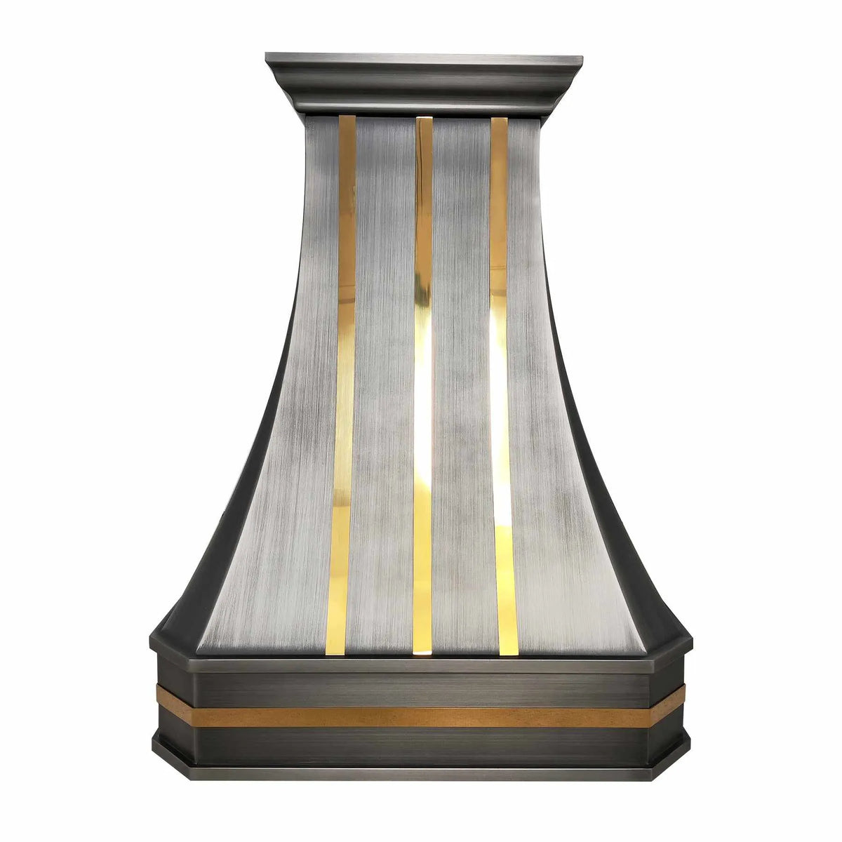 Fobest Stainless Steel Range Hood with Brass Straps FSS-240-Stainless Steel Range Hood-Fobest
