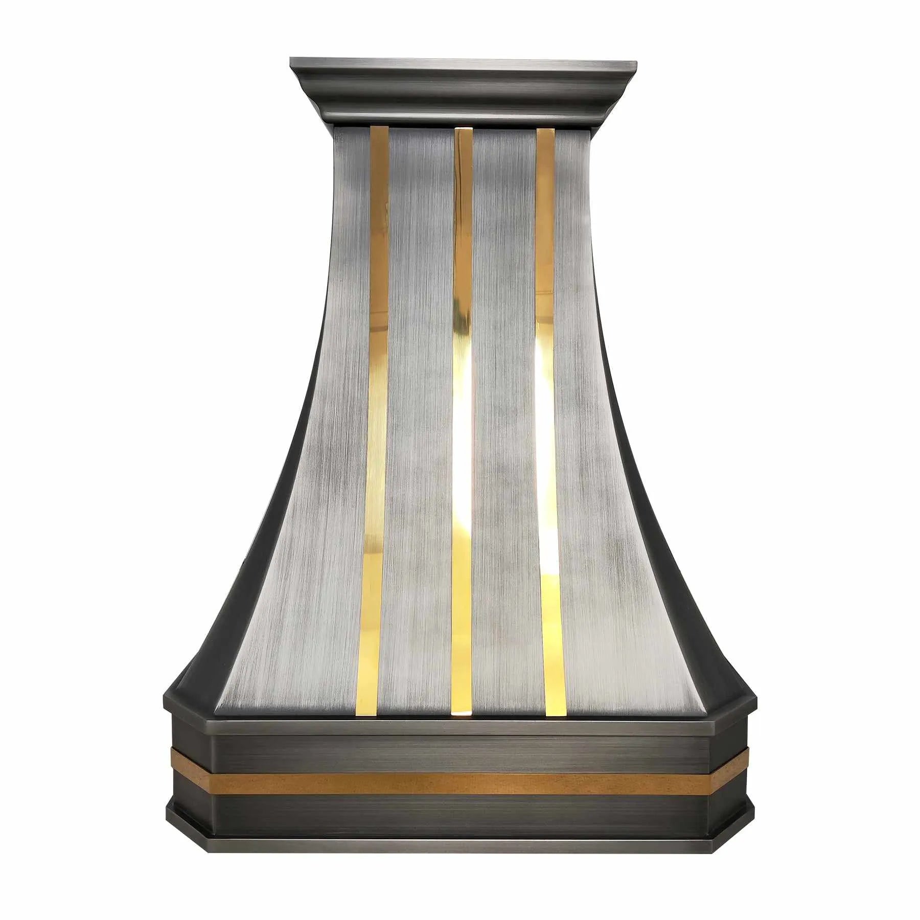 Fobest Stainless Steel Range Hood with Brass Straps FSS-240-Stainless Steel Range Hood-Fobest