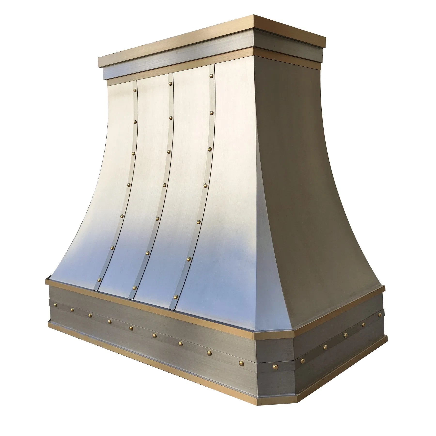 Fobest Stainless Steel Range Hood with Brass Straps FSS-318-Stainless Steel Range Hood-Fobest