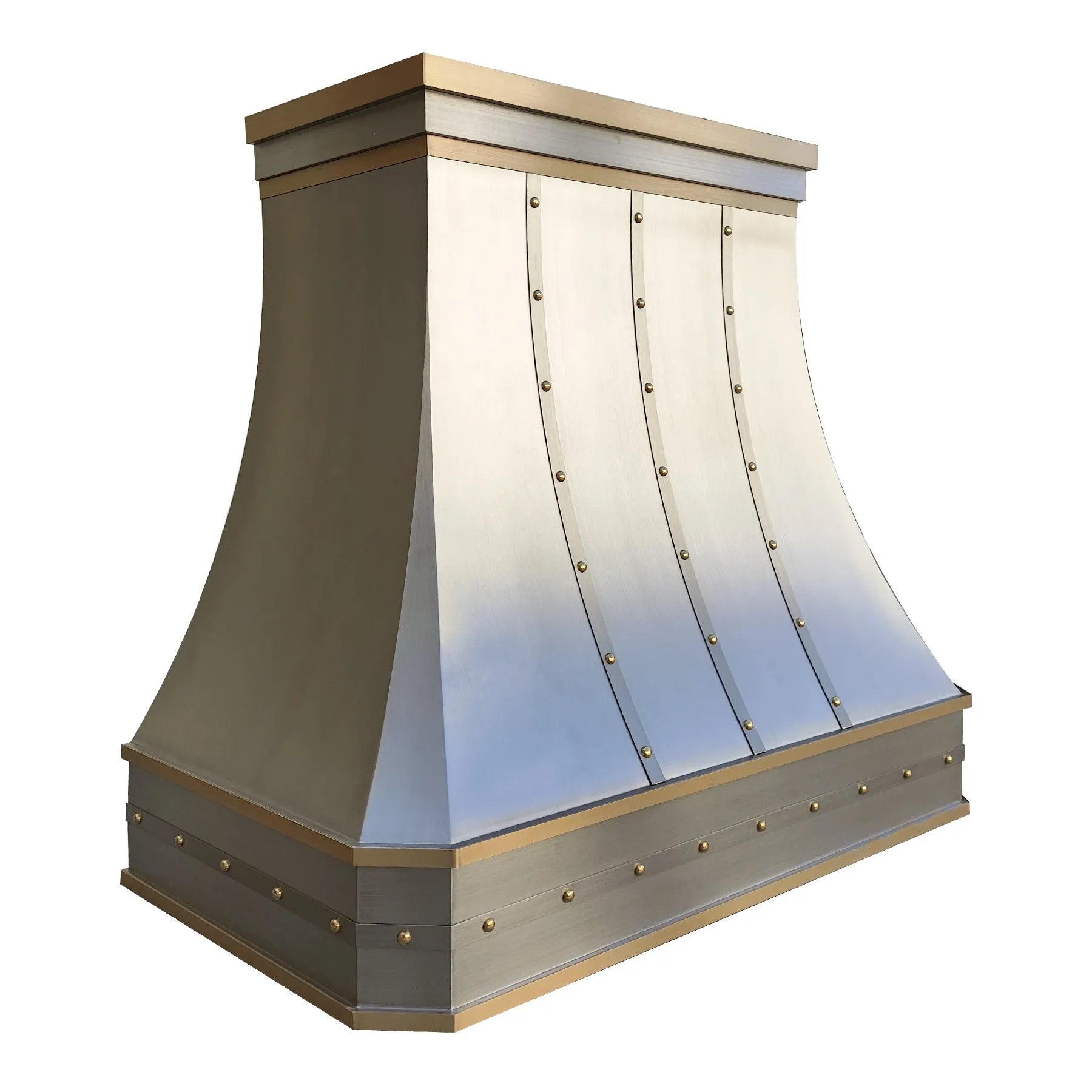 Fobest Stainless Steel Range Hood with Brass Straps FSS-318-Stainless Steel Range Hood-Fobest