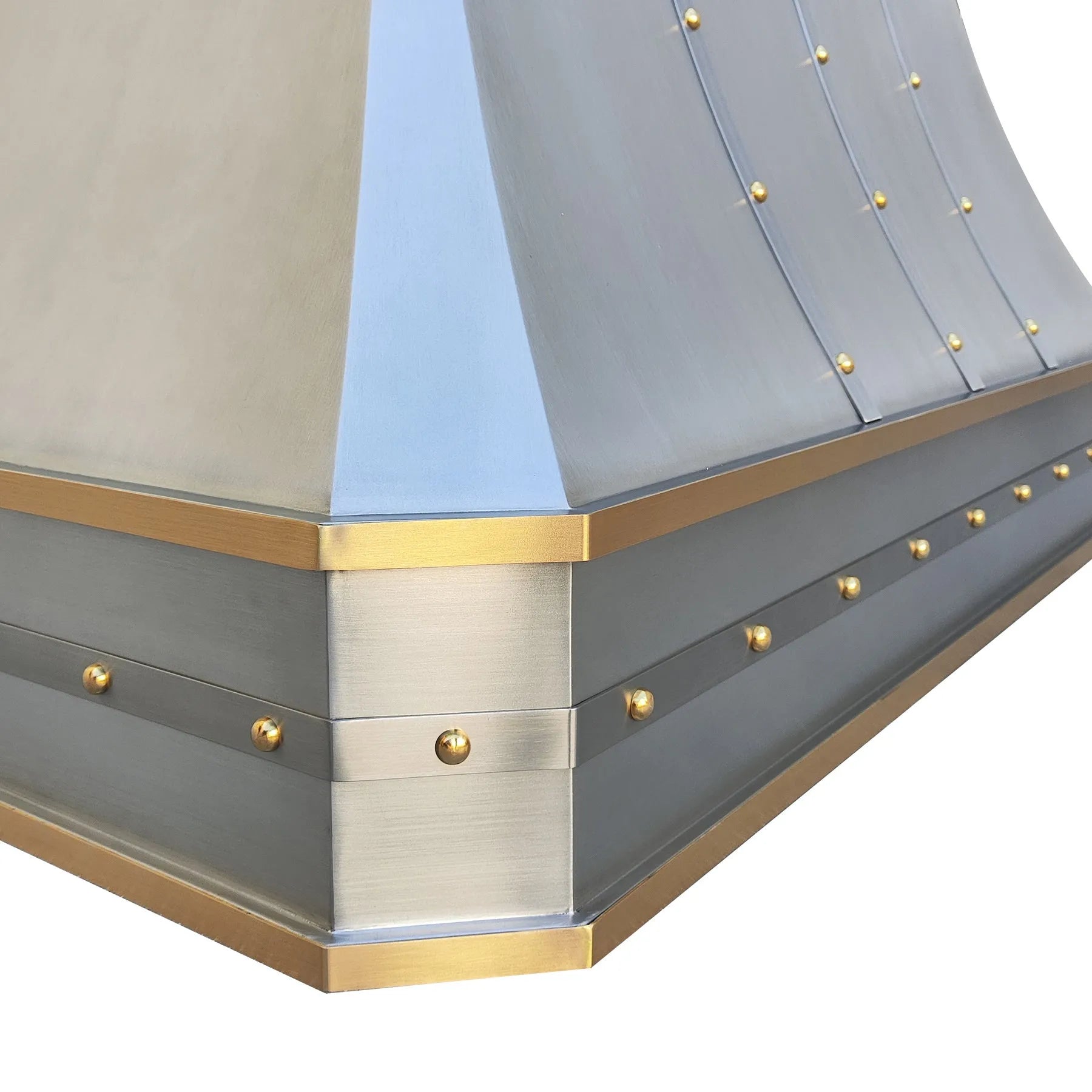 Fobest Stainless Steel Range Hood with Brass Straps FSS-318-Stainless Steel Range Hood-Fobest