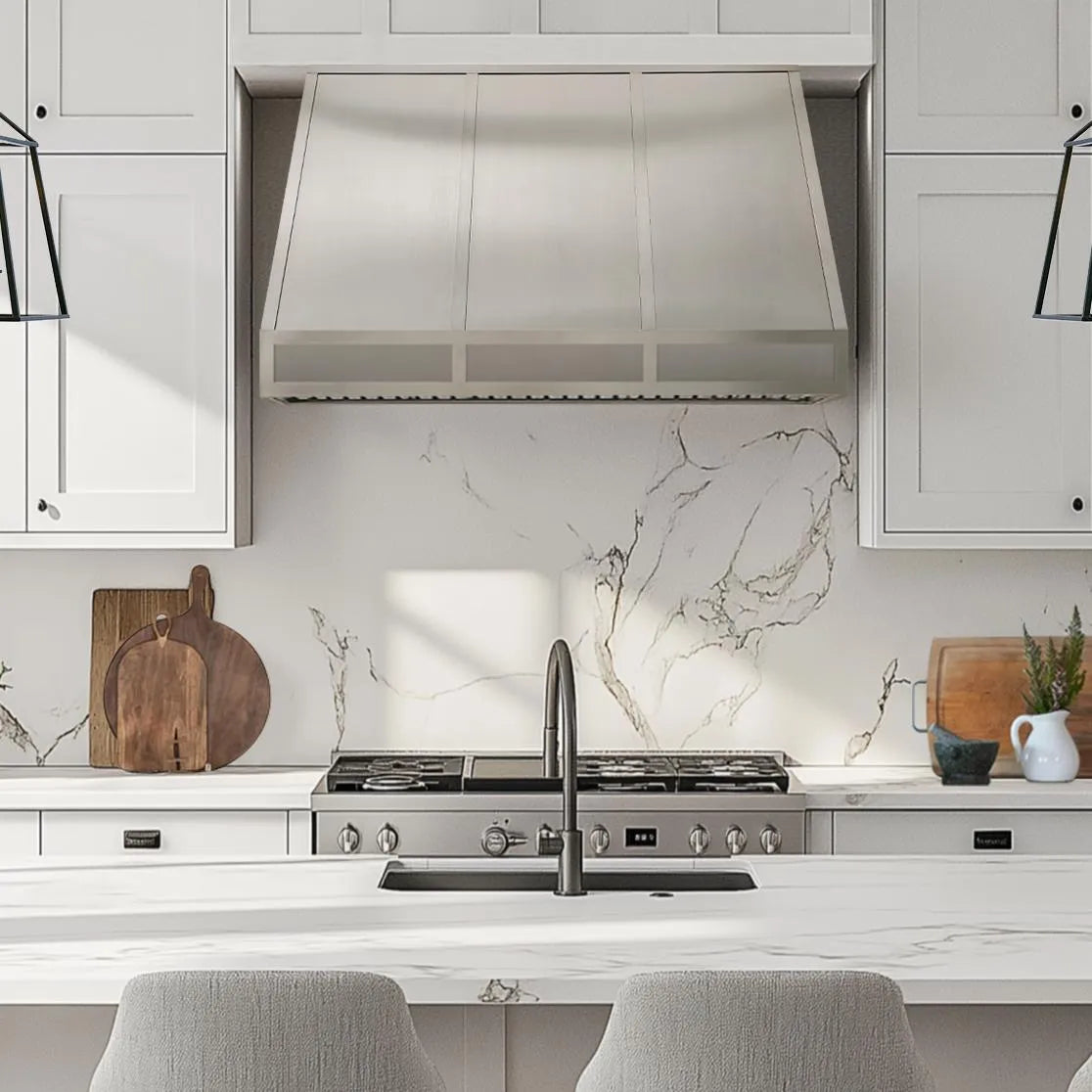 Fobest Stainless Steel Range Hood with Sloped Design FSS-275-Stainless Steel Range Hood-Fobest
