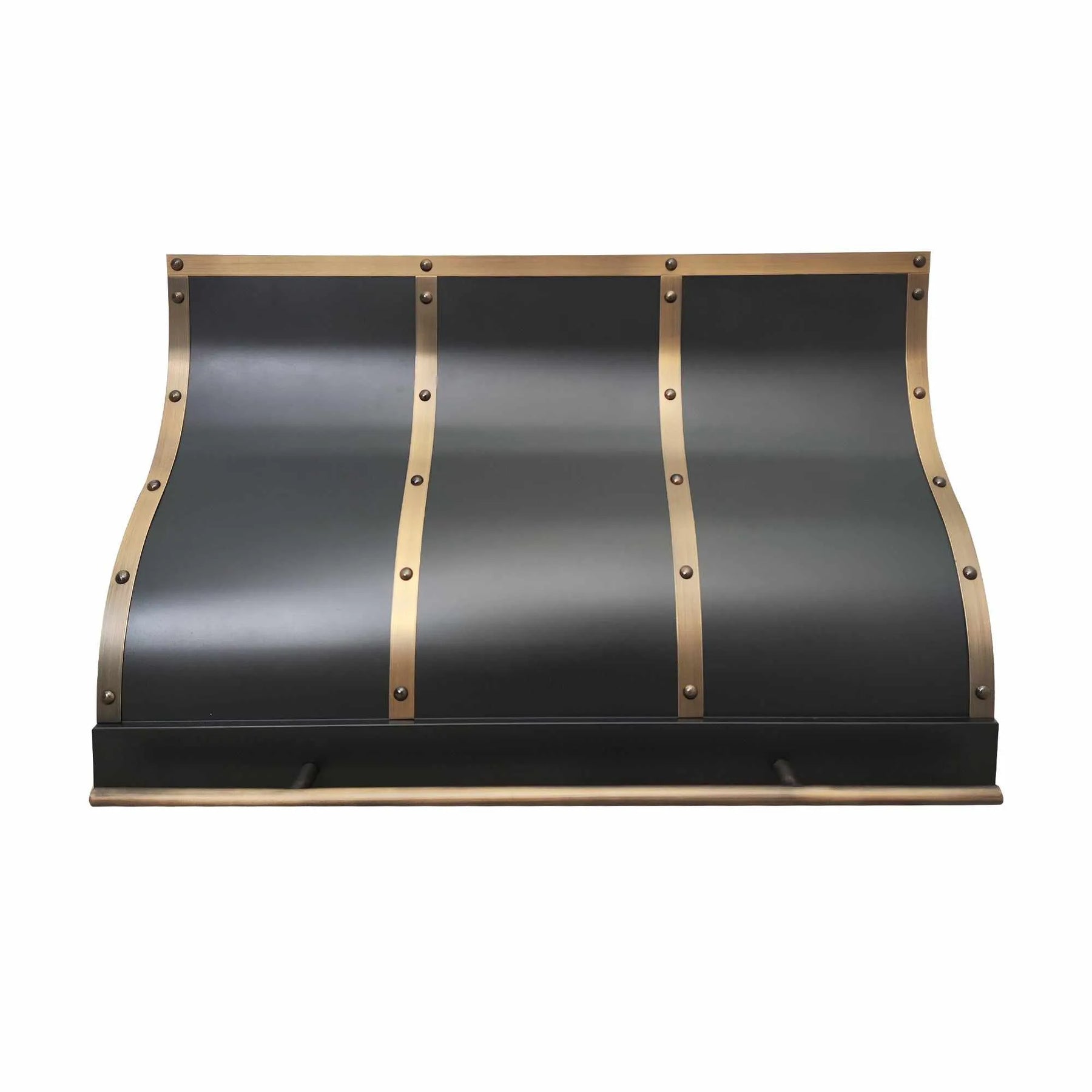 Fobest Stainless Steel Stove Hood with Aged Brass Trims FSS-204-Stainless Steel Range Hood-Fobest