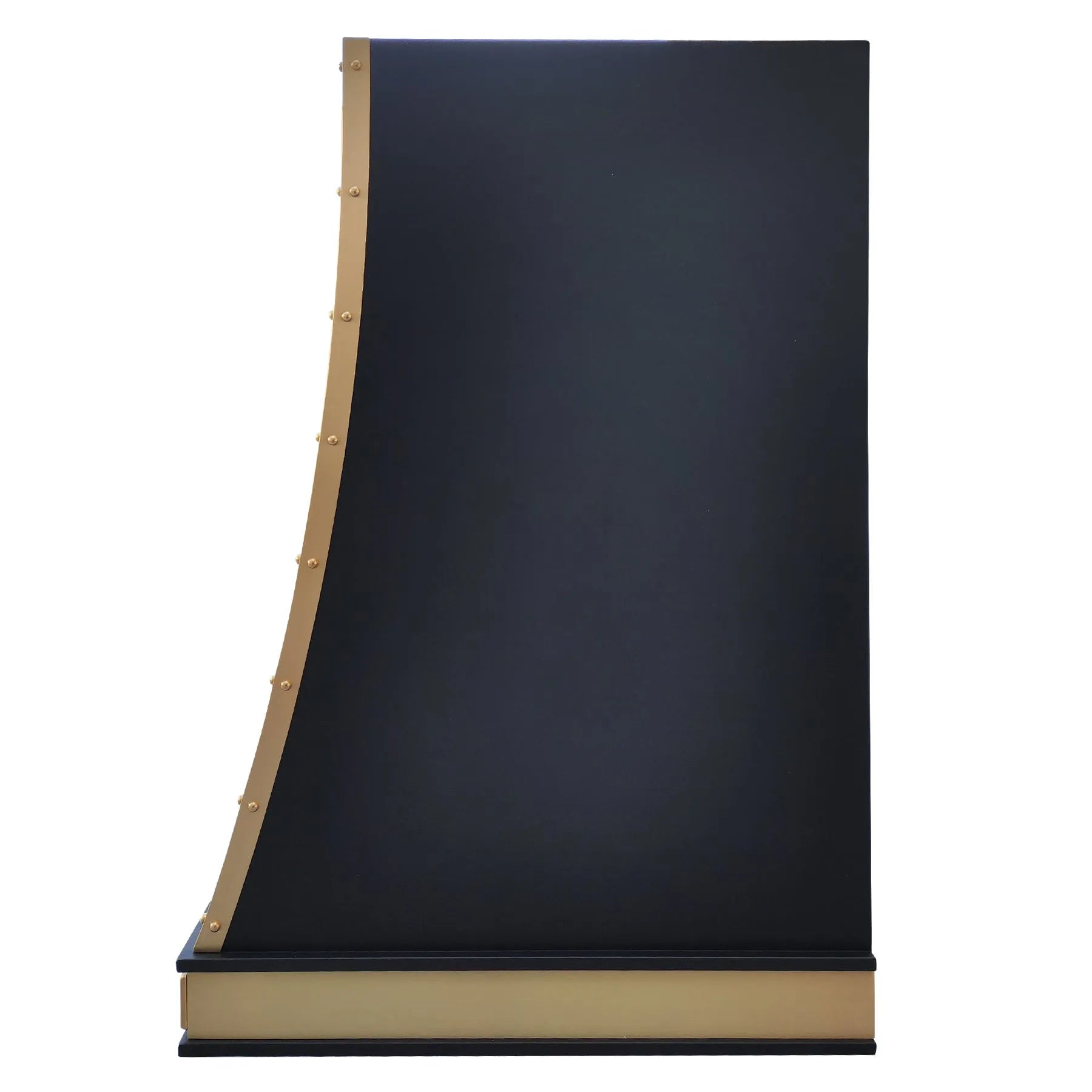 Fobest Stainless Steel Stove Hood with Brushed Brass Straps FSS-344-Stainless Steel Range Hood-Fobest