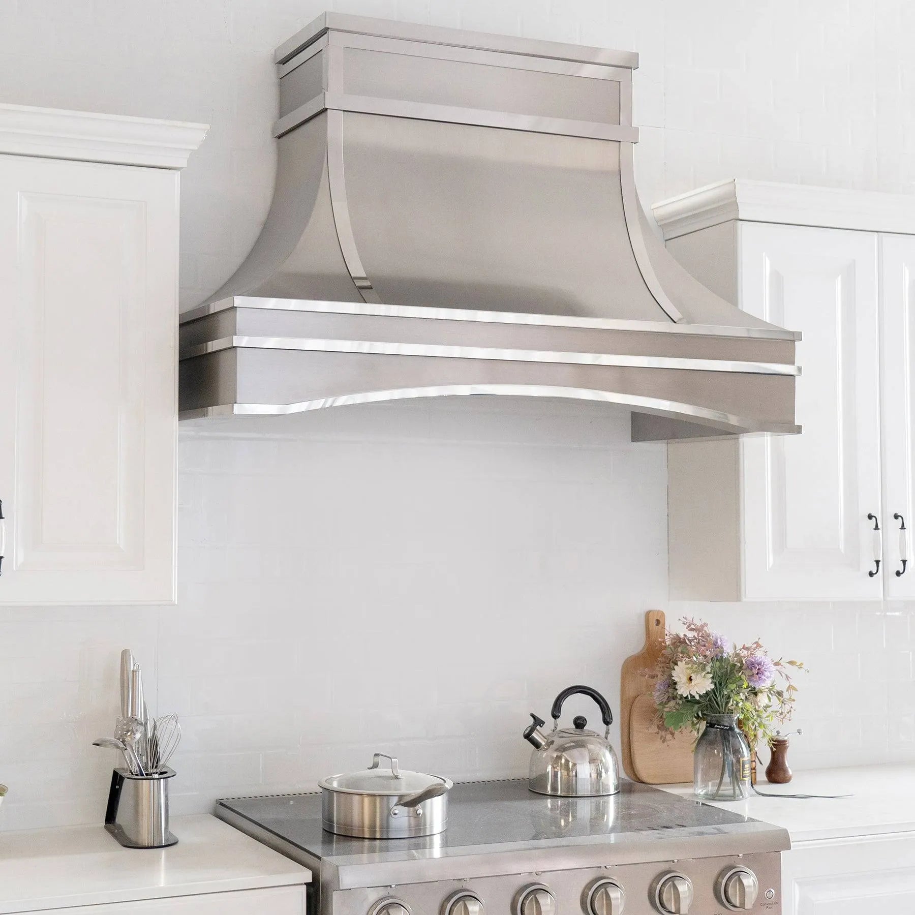Fobest Stainless Steel Vent Hood with Arched Bottom FSS-93-Stainless Steel Range Hood-Fobest