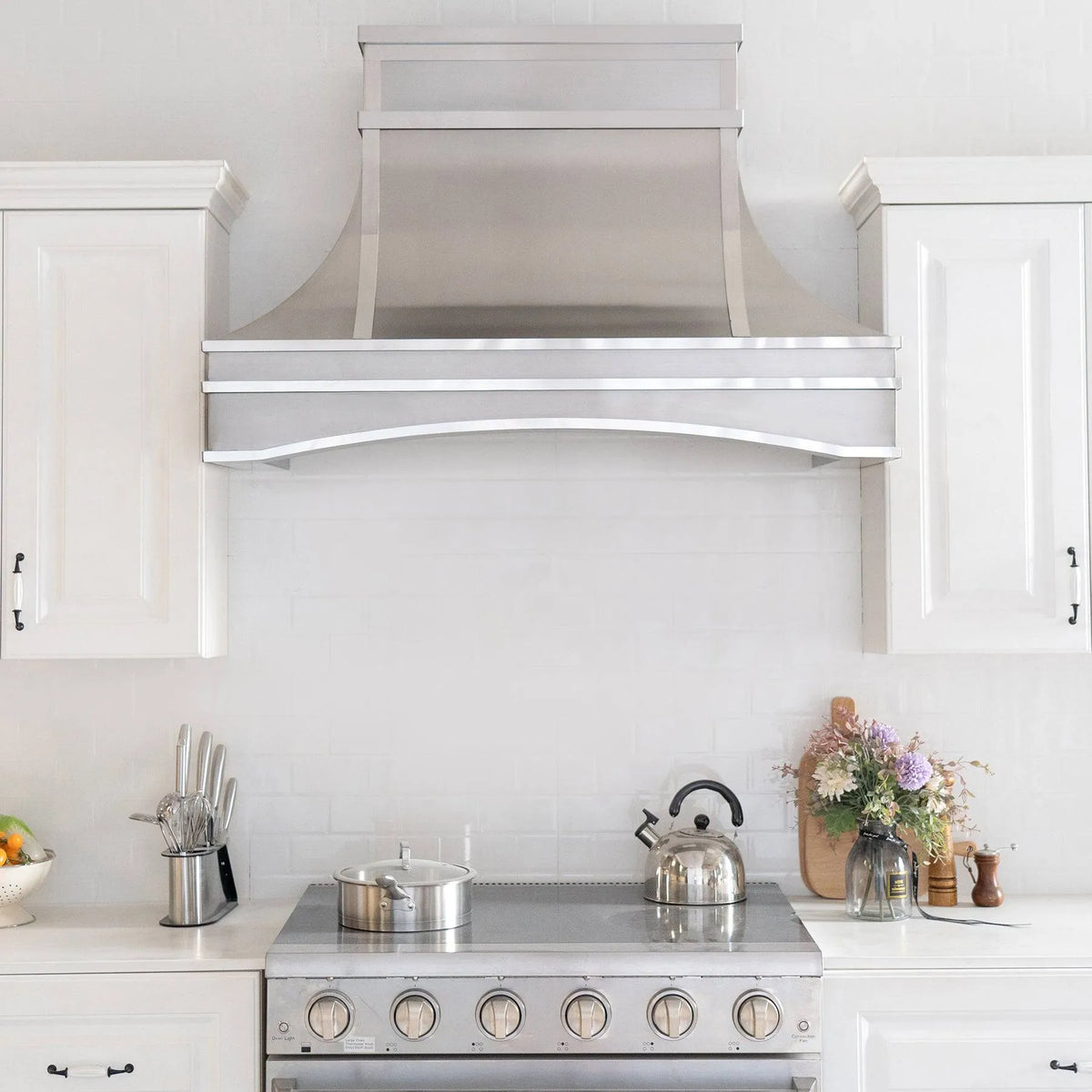 Fobest Stainless Steel Vent Hood with Arched Bottom FSS-93-Stainless Steel Range Hood-Fobest