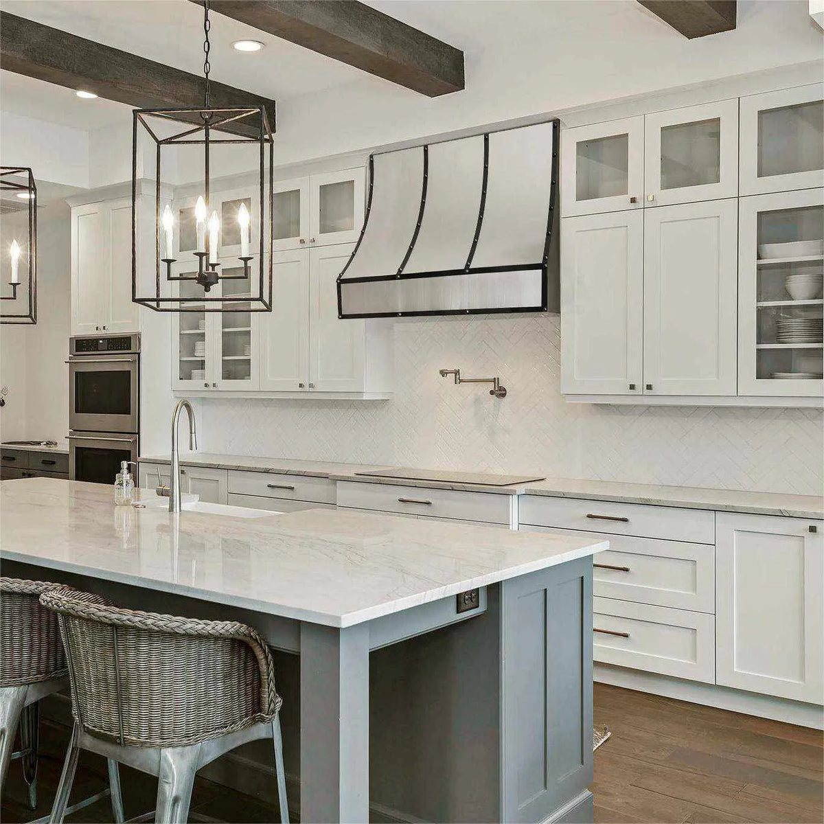 Fobest Stainless Steel Vent Hood with Black Straps FSS-16-Stainless Steel Range Hood-Fobest