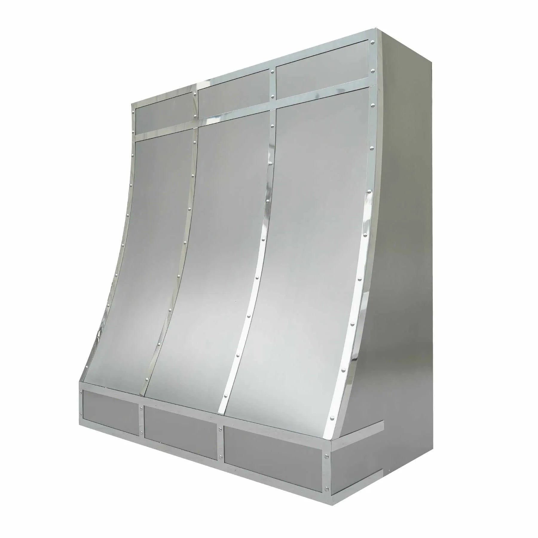 Fobest Stainless Steel Vent Hood with Mirror Straps FSS-174-Stainless Steel Range Hood-Fobest