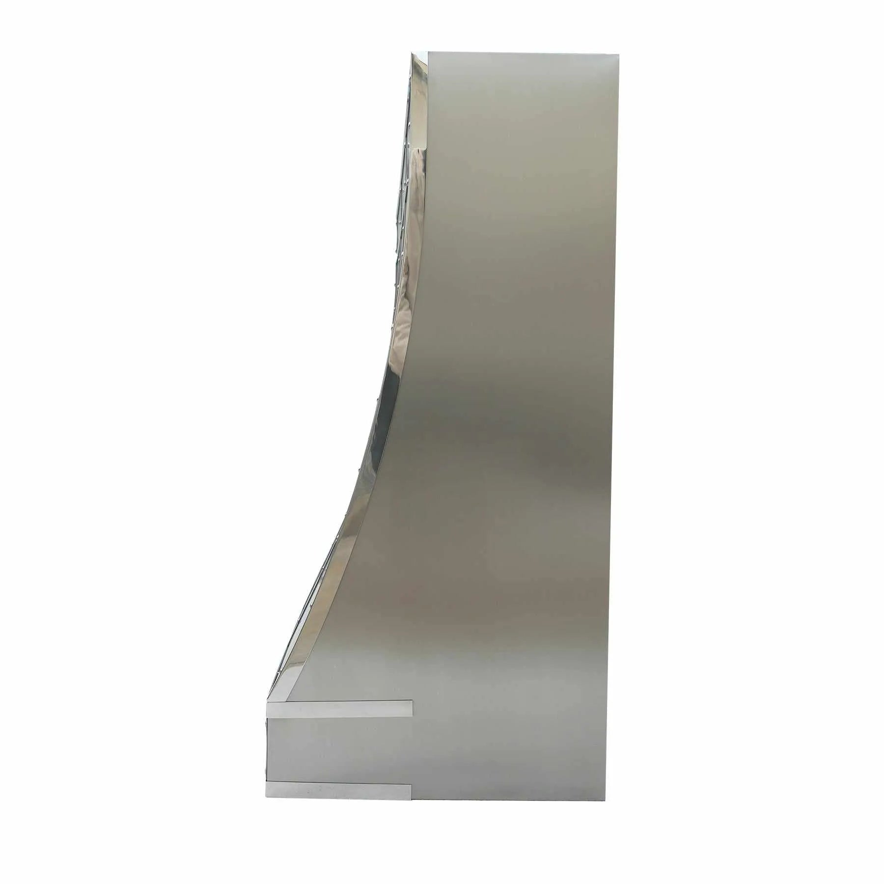 Fobest Stainless Steel Vent Hood with Mirror Straps FSS-174-Stainless Steel Range Hood-Fobest
