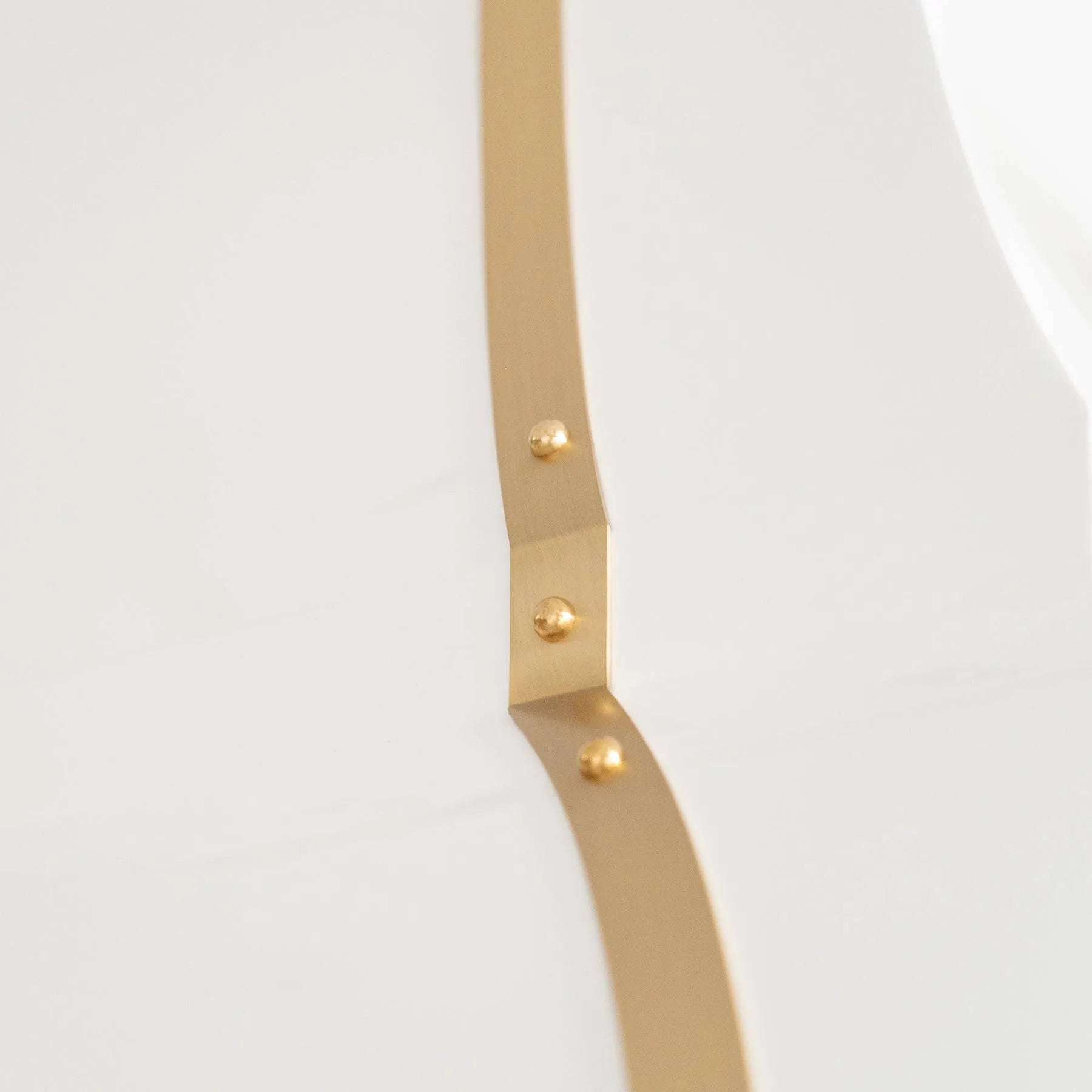 Fobest Stainless Steel White Range Hood with Brass Decor FSS-34-Stainless Steel Range Hood-Fobest