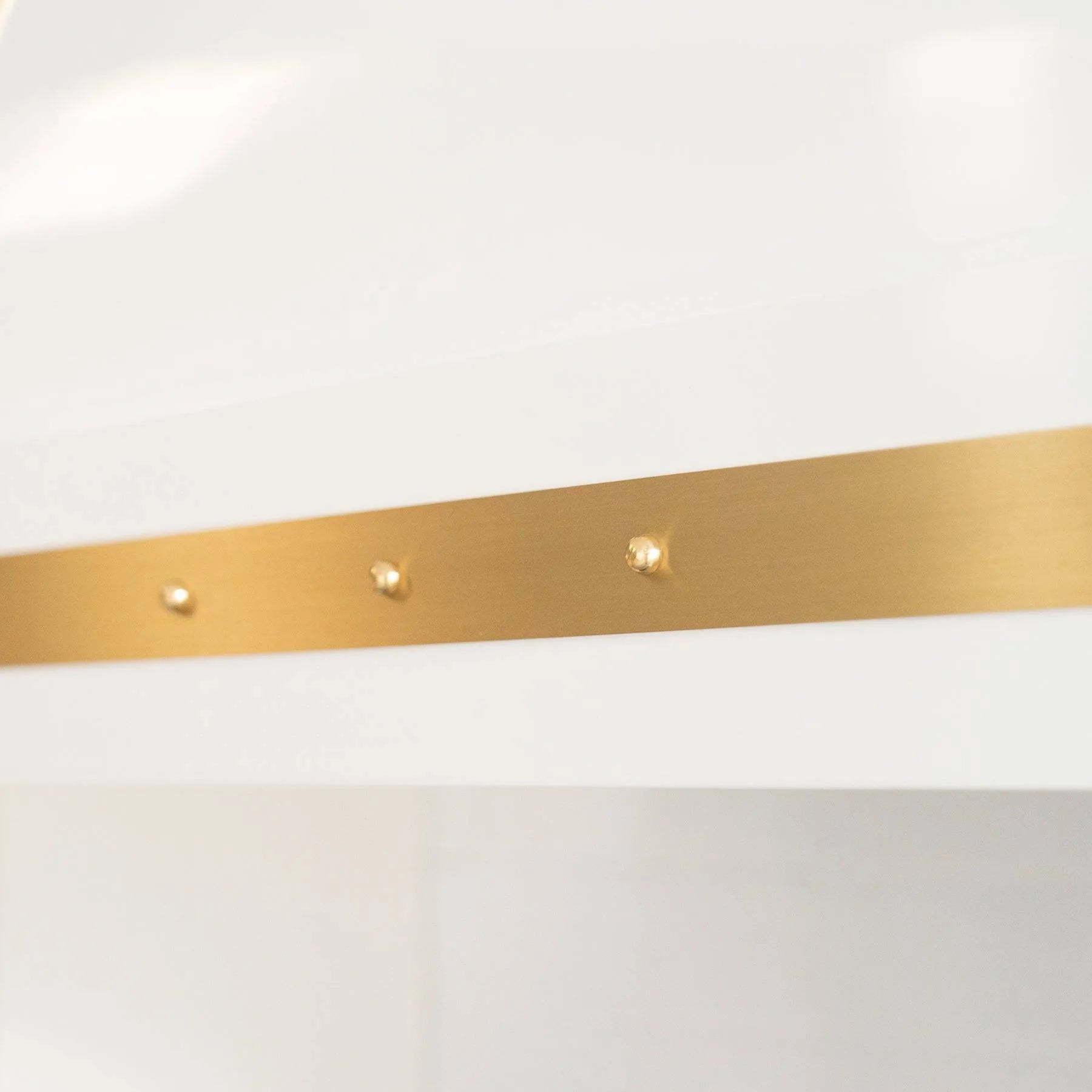 Fobest Stainless Steel White Range Hood with Brass Decor FSS-34-Stainless Steel Range Hood-Fobest