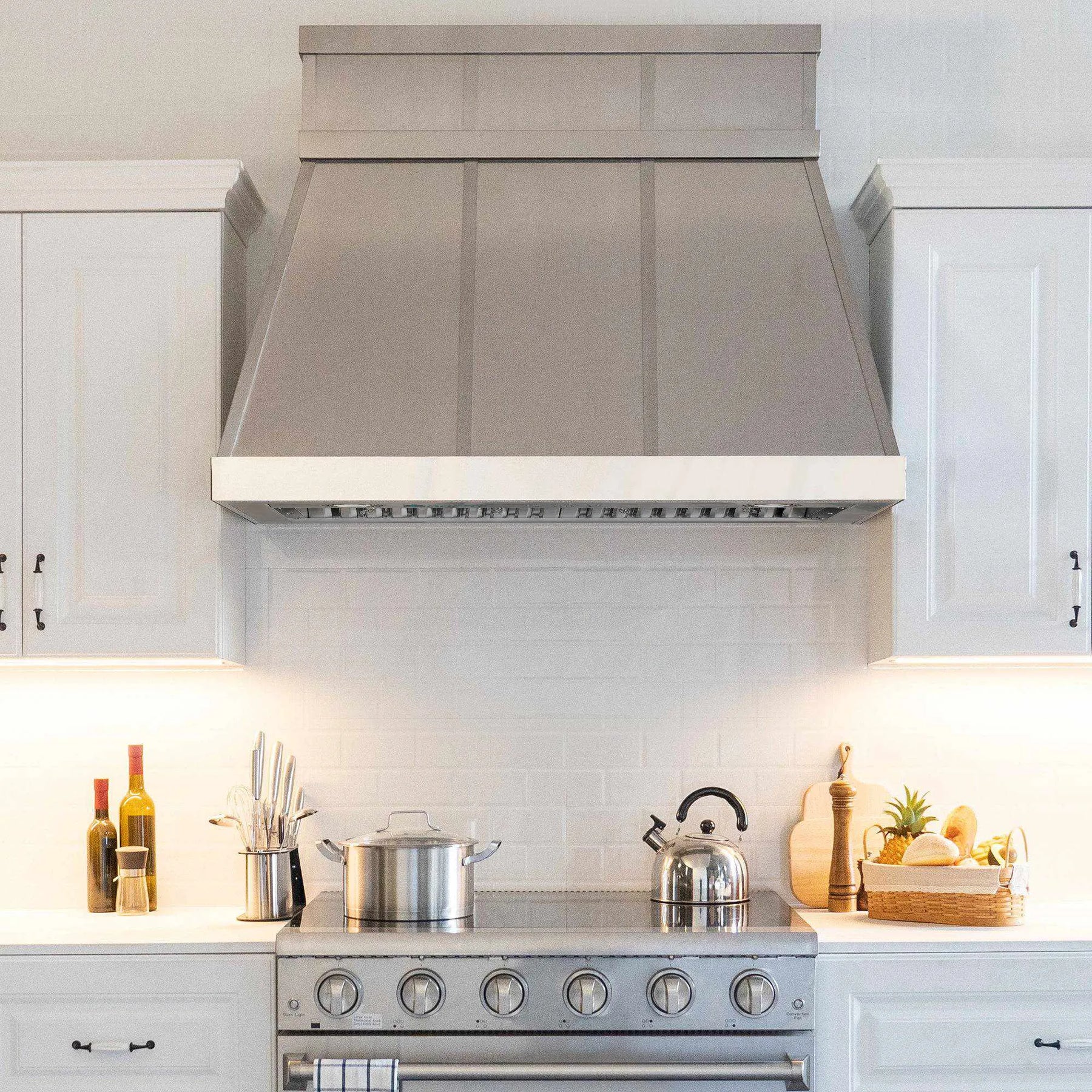 Fobest Tapered Stainless Steel Custom Range Hood FSS-18-Stainless Steel Range Hood-Fobest