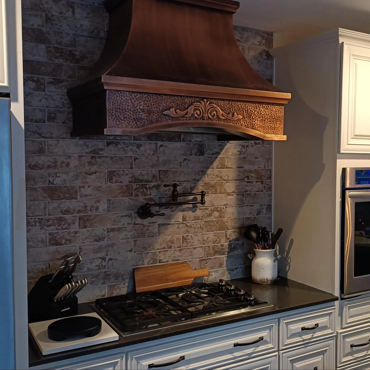 Fobest Traditional Range Hood with Arched Design FCP-146-Copper Range Hood-Fobest