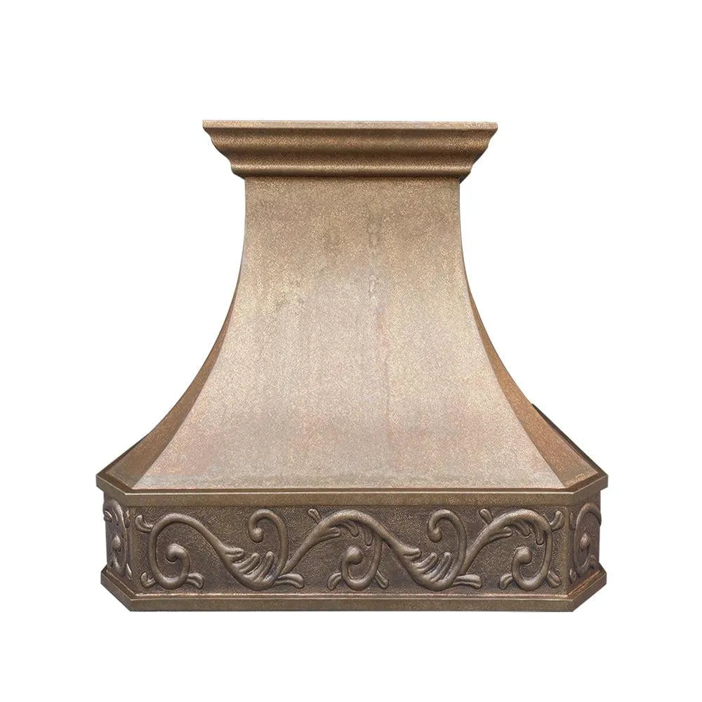 Fobest Vintage Copper Range Hood with Classic Apron FCP-118-Copper Range Hood-Fobest