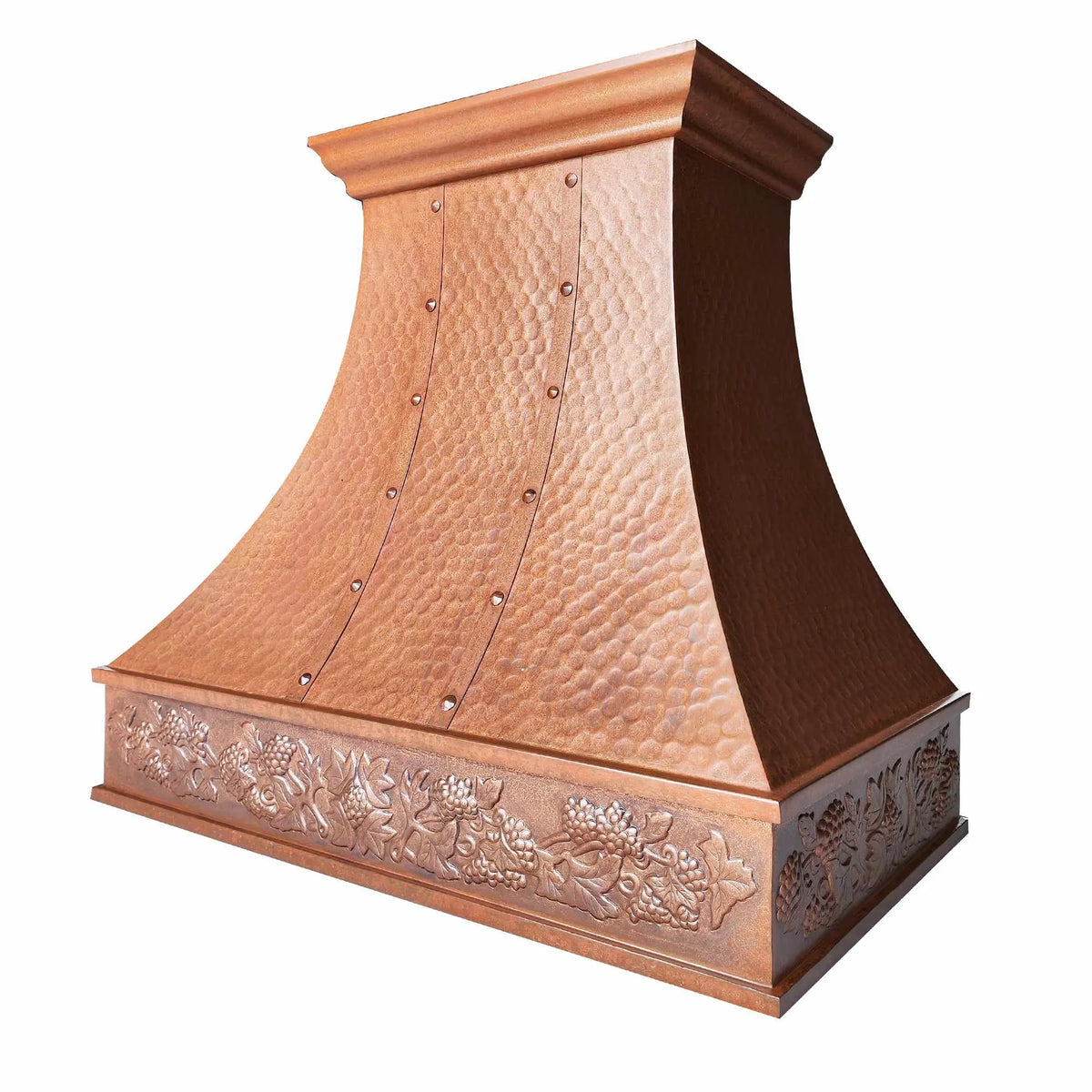 Fobest Vintage Copper Range Hood with Grapes Pattern Finish FCP-141-Copper Range Hood-Fobest