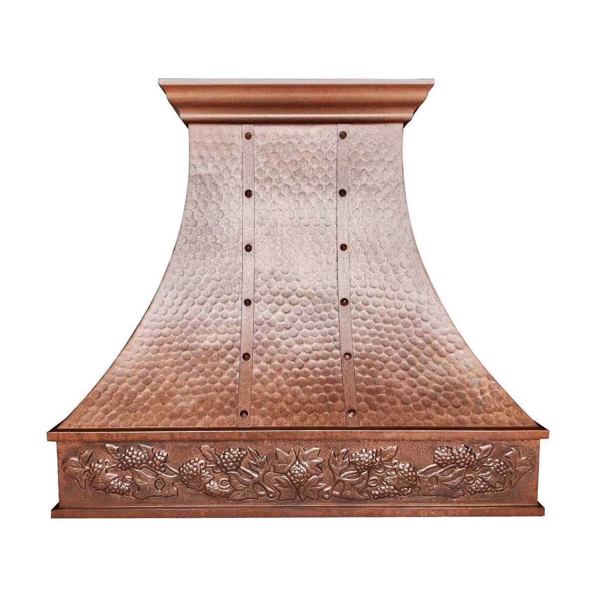 Fobest Vintage Copper Range Hood with Grapes Pattern Finish FCP-141-Copper Range Hood-Fobest
