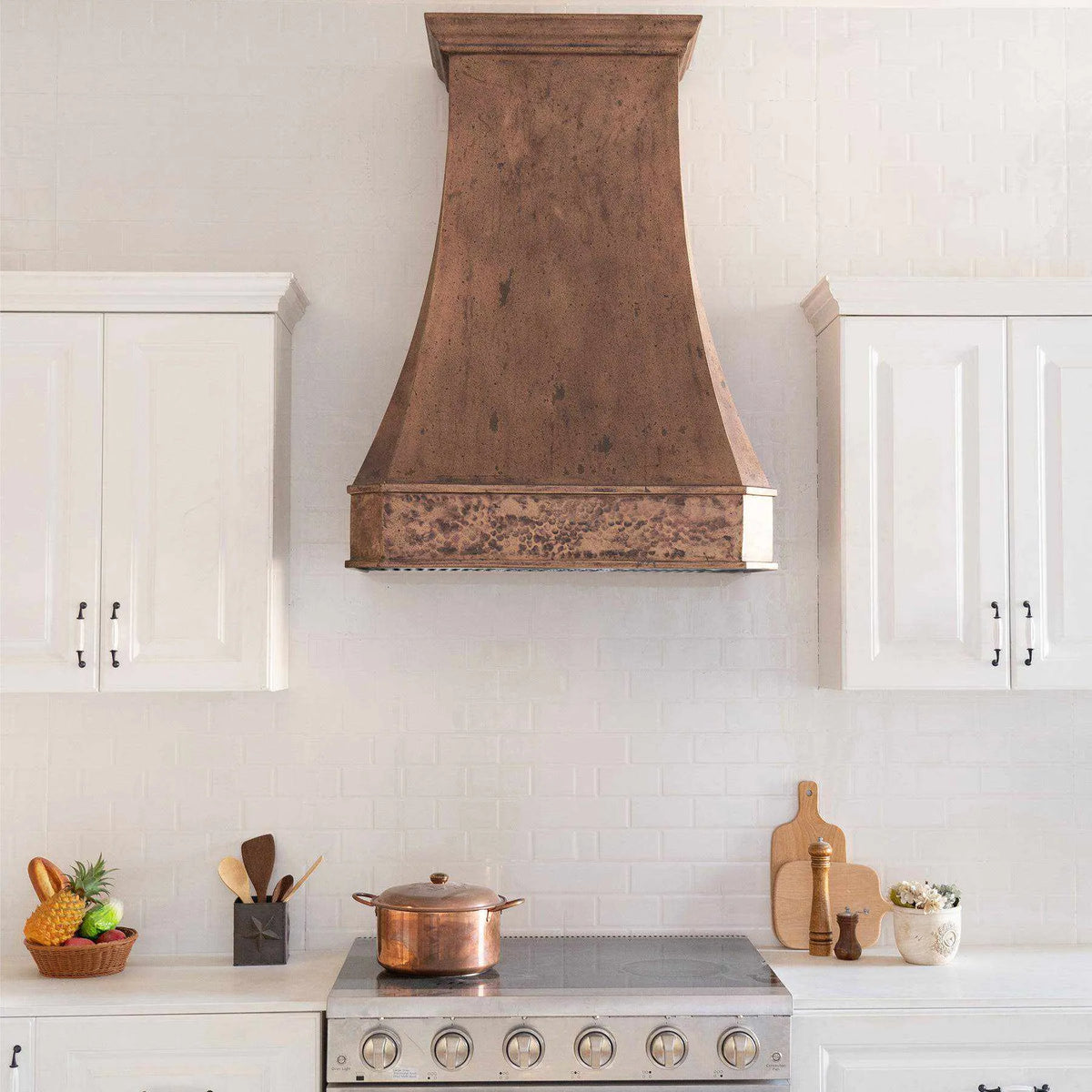 Fobest Vintage Copper Range Hood with Rustic Design FCP-95-Copper Range Hood-Fobest