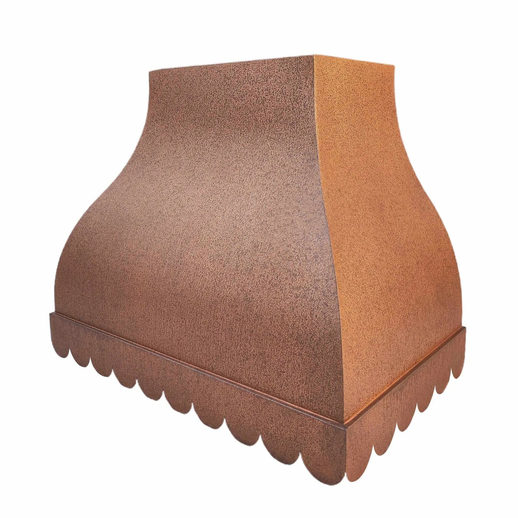 Fobest Vintage Copper Range Hood with Scalloped Bottom FCP-150-Copper Range Hood-Fobest