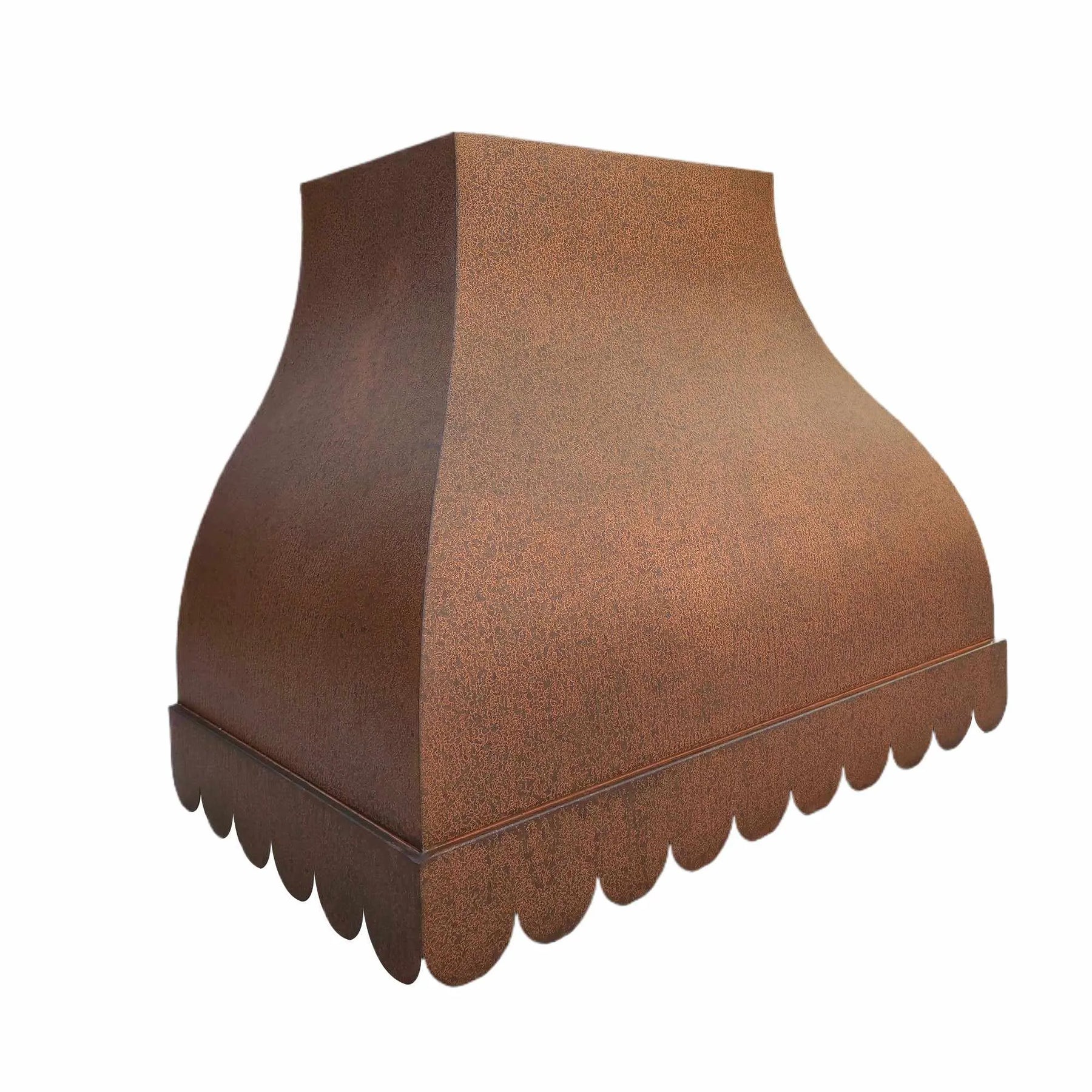 Fobest Vintage Copper Range Hood with Scalloped Bottom FCP-150-Copper Range Hood-Fobest