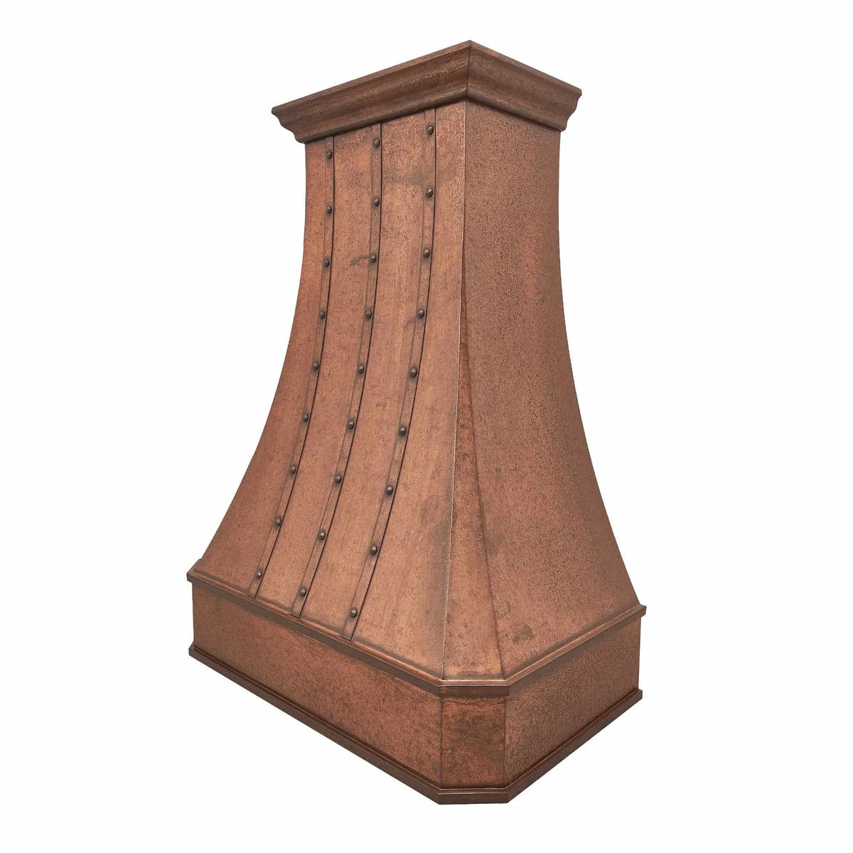 Fobest Vintage Copper Range Hood with Three Bands Classic Design FCP-147-Copper Range Hood-Fobest