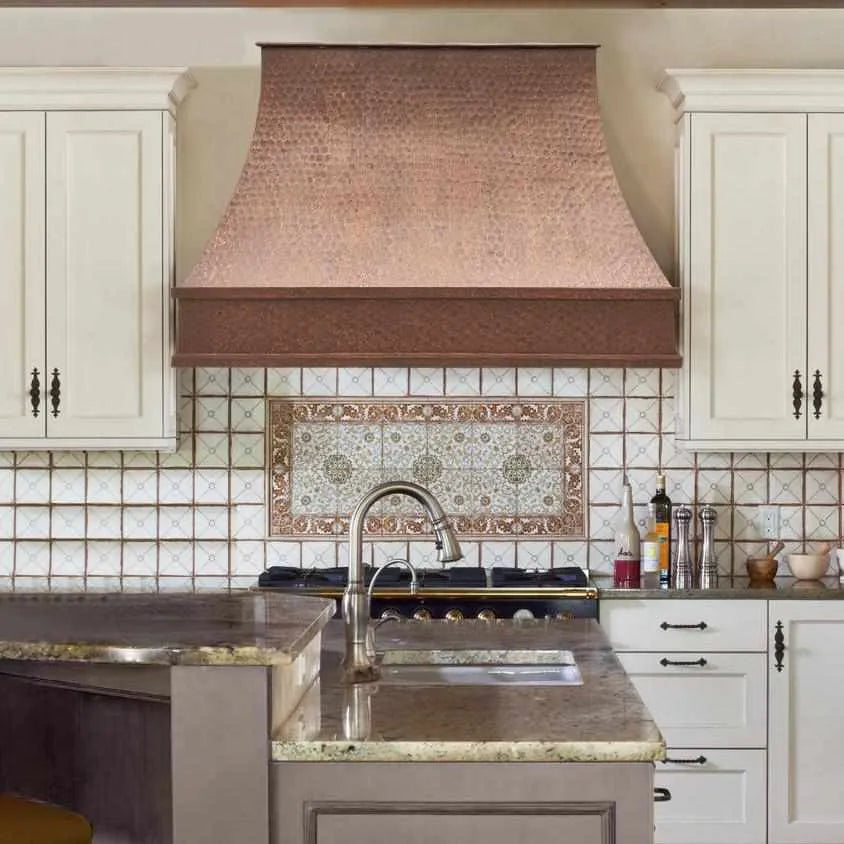 Fobest Vintage Copper Range Hood with Tuscan Design FCP-200-Copper Range Hood-Fobest
