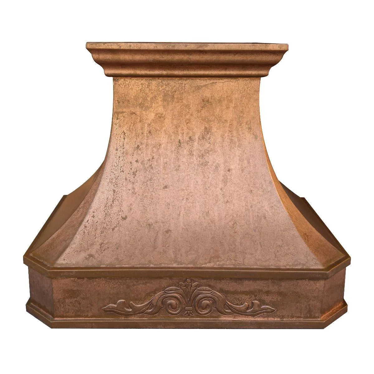 Fobest Vintage Copper Range Hood with center apron design FCP-121-Copper Range Hood-Fobest