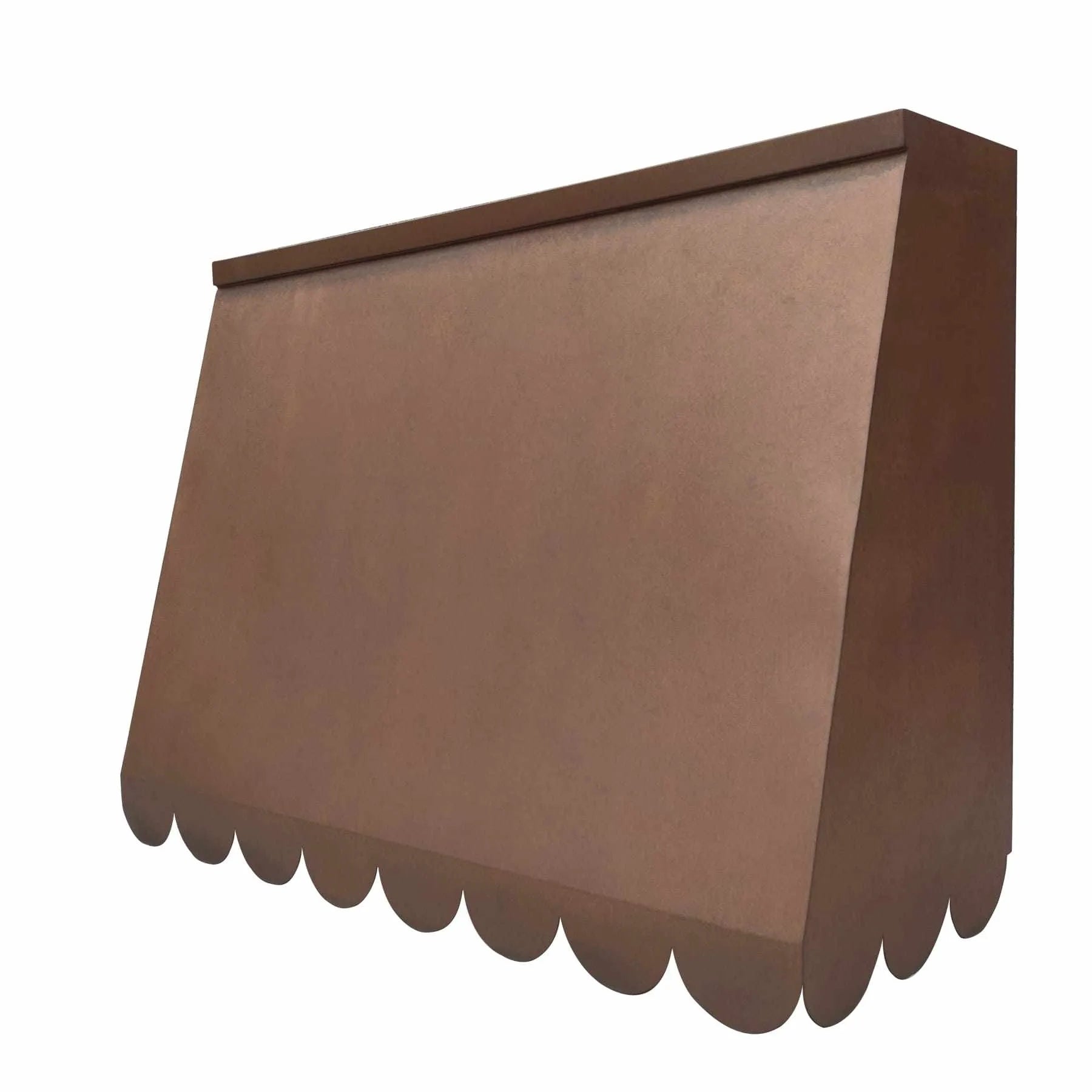 Fobest Vintage Copper Vent Hood Scalloped Bottom FCP-189-Copper Range Hood-Fobest