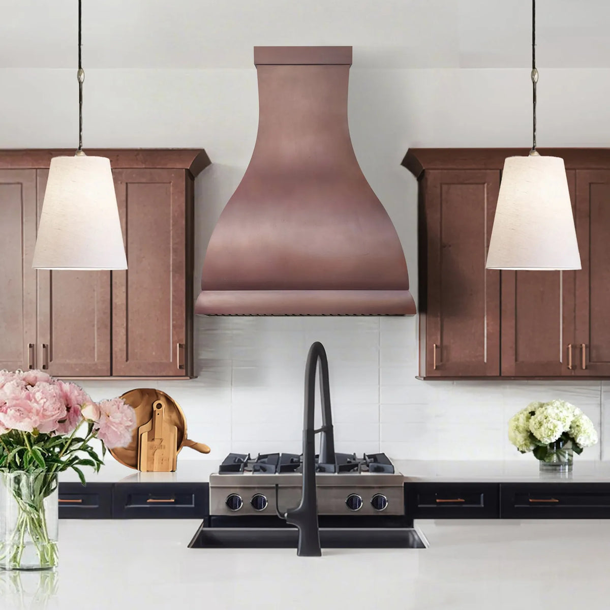 Fobest Wall Mount Copper Kitchen Exhaust Hood-FCP-290-Copper Range Hood-Fobest