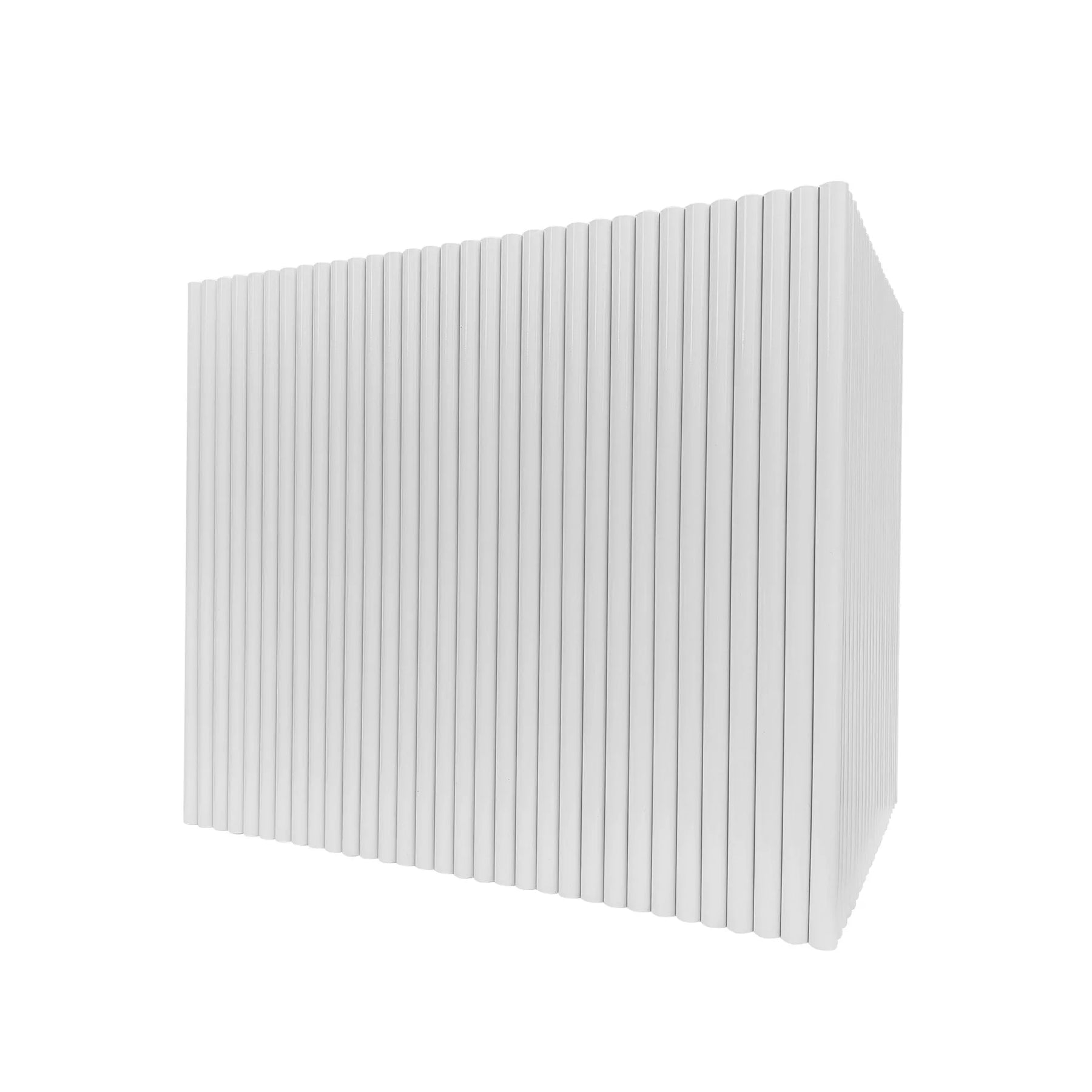 Fobest White Box Range Hood with Fluted Vertical Panel Design FSS-393-Stainless Steel Range Hood-Fobest