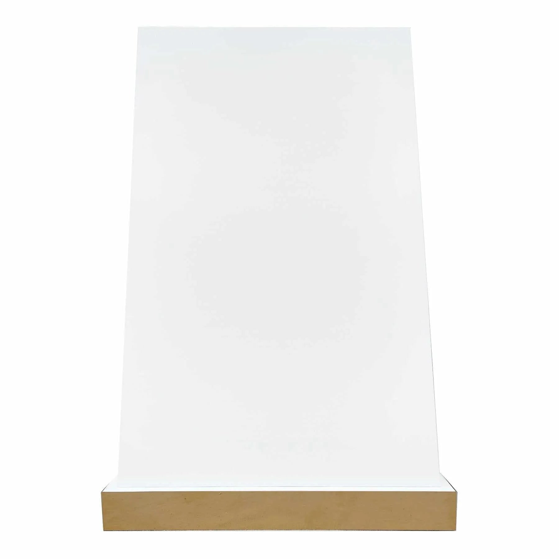 Fobest White Custom Kitchen Hood with polished brass accent FSS-176-Stainless Steel Range Hood-Fobest