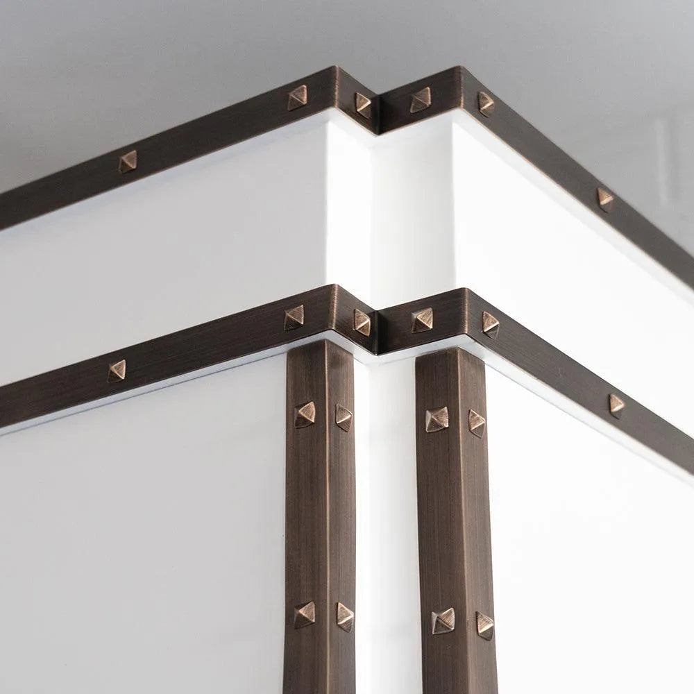 Fobest White Stainless Steel Range Hood with Copper Trims FSS-166-Stainless Steel Range Hood-Fobest