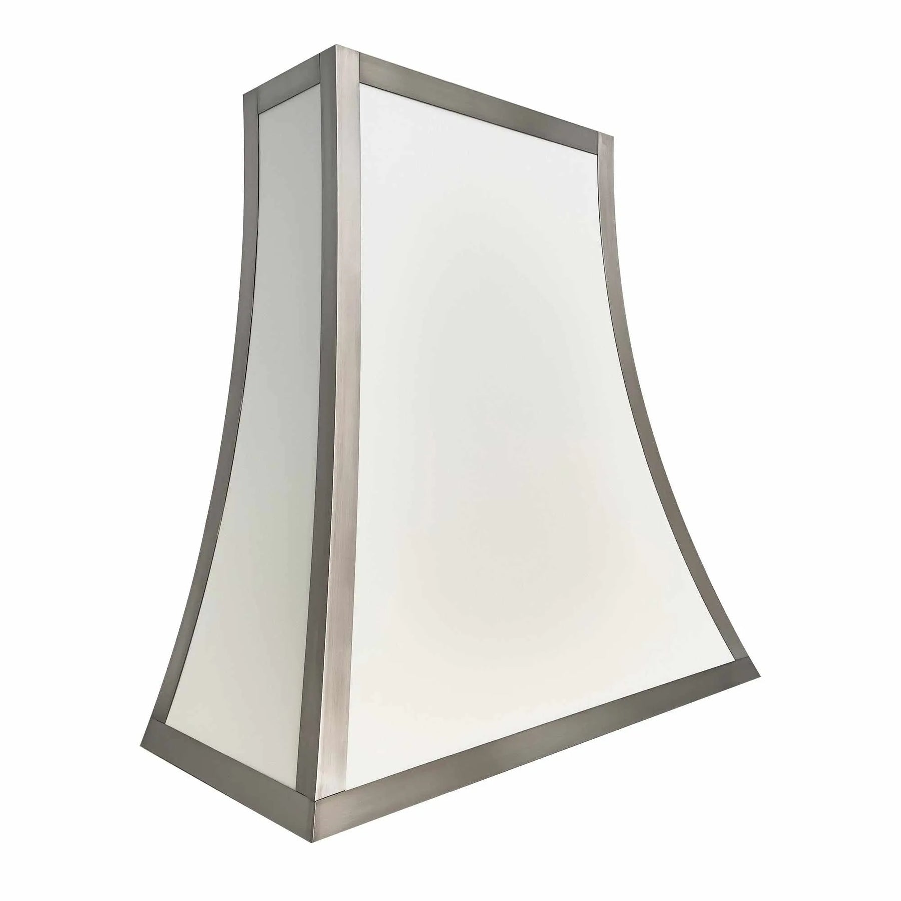 Fobest White Stainless Steel Range Hood with Steel Accent FSS-224-Stainless Steel Range Hood-Fobest