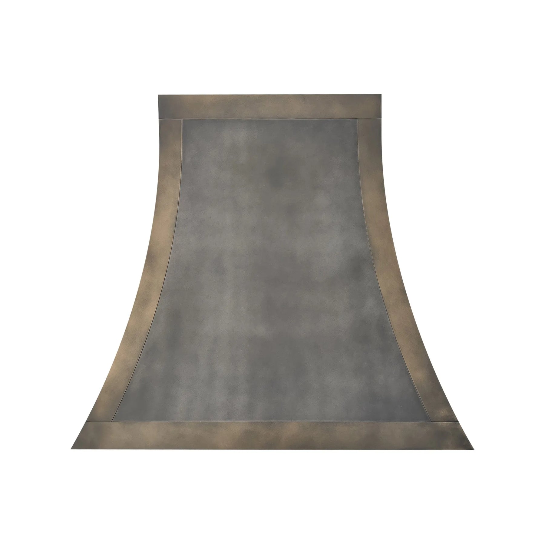 Fobest Zinc Range Hood with Antique Brass Trim and Flared Shape FSS-395-Stainless Steel Range Hood-Fobest