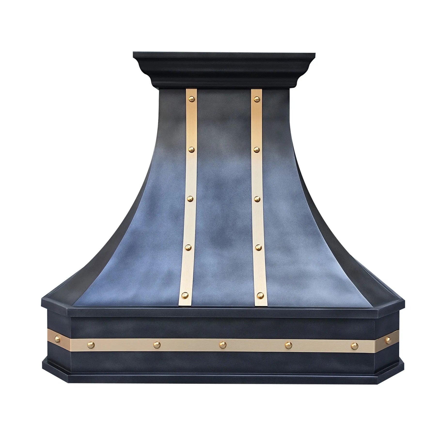 Fobest Zinc Range Hood with Brass Strap FSS-381-Stainless Steel Range Hood-Fobest