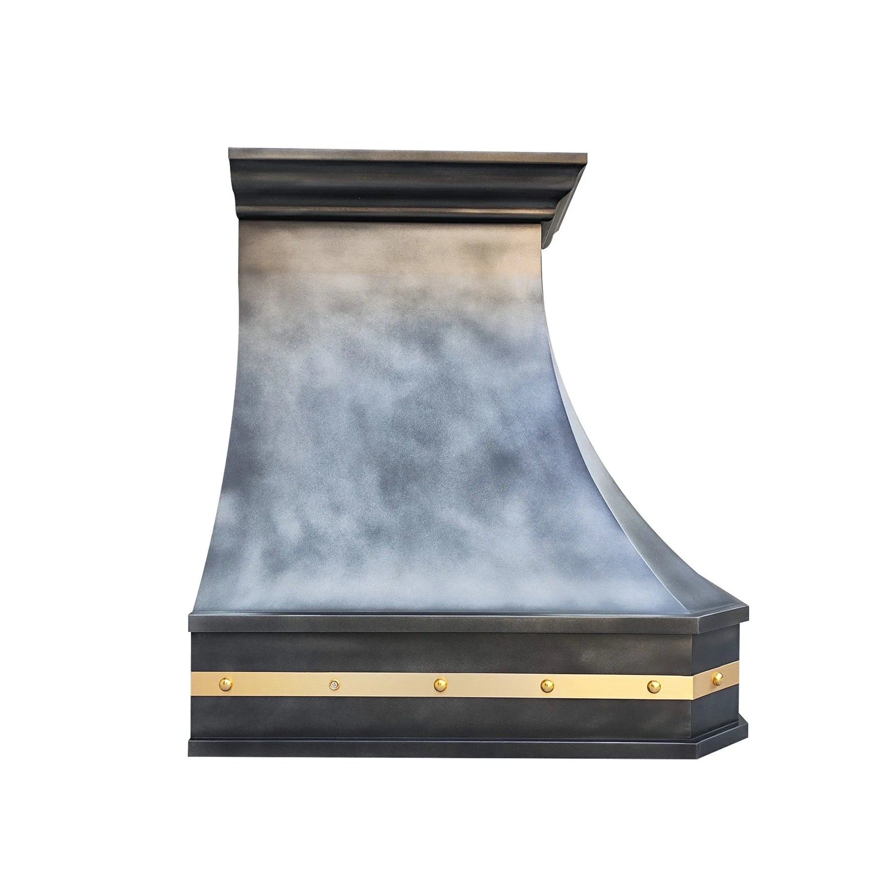 Fobest Zinc Range Hood with Brass Strap FSS-381-Stainless Steel Range Hood-Fobest
