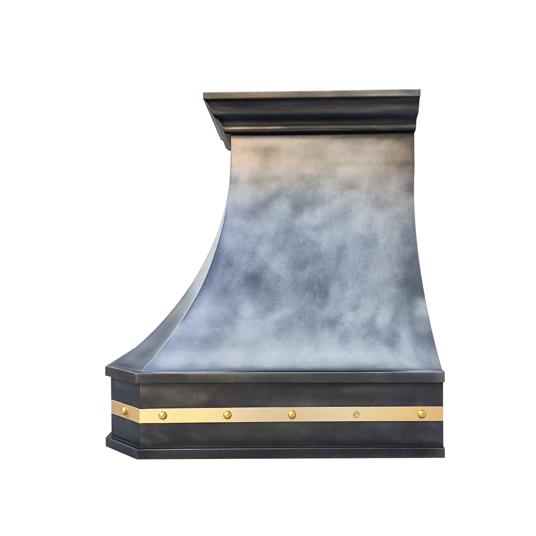 Fobest Zinc Range Hood with Brass Strap FSS-381-Stainless Steel Range Hood-Fobest